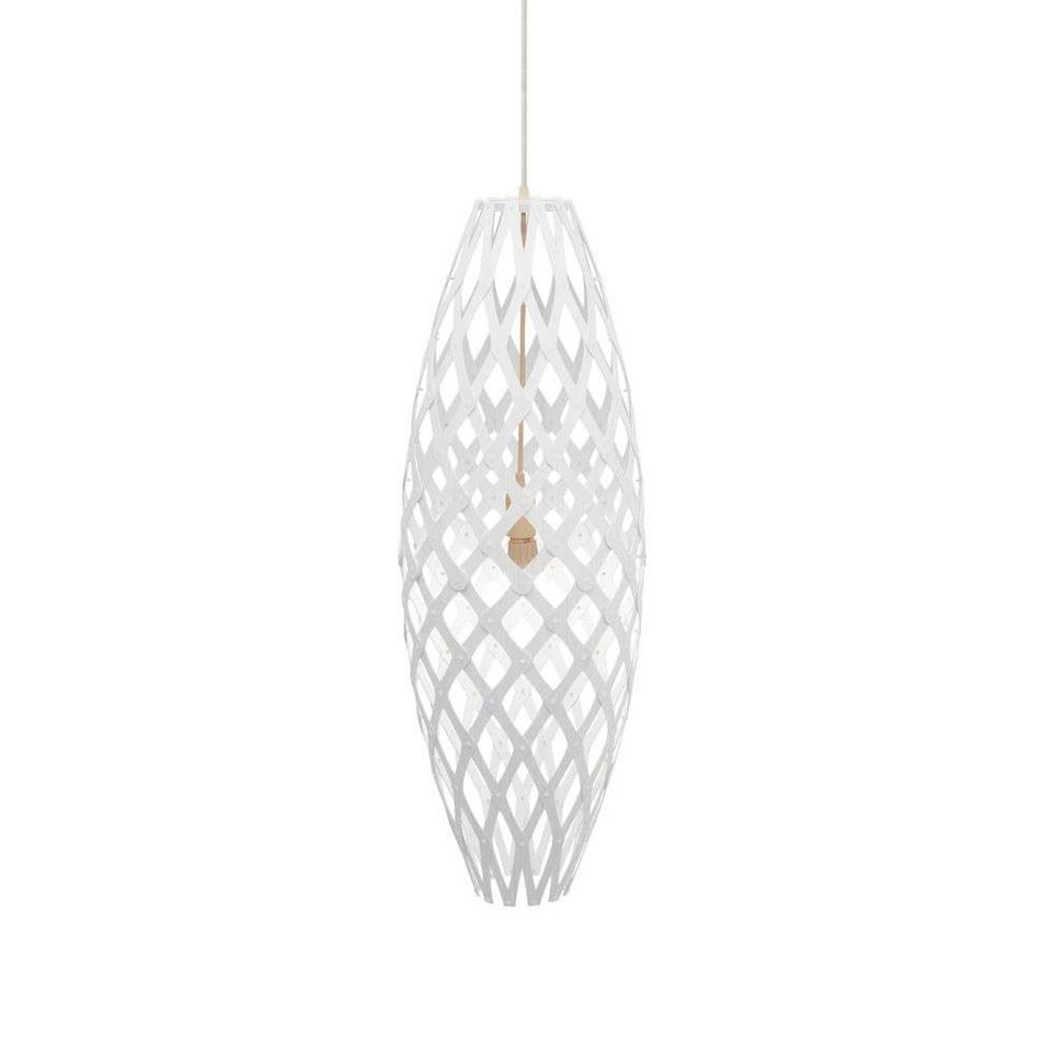 david trubridge Hinaki hänglampa 90 cm, vit från david trubridge