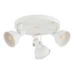 Roată de tavă Trogir, bej, 3 becuri, oțel, Ø 30 cm