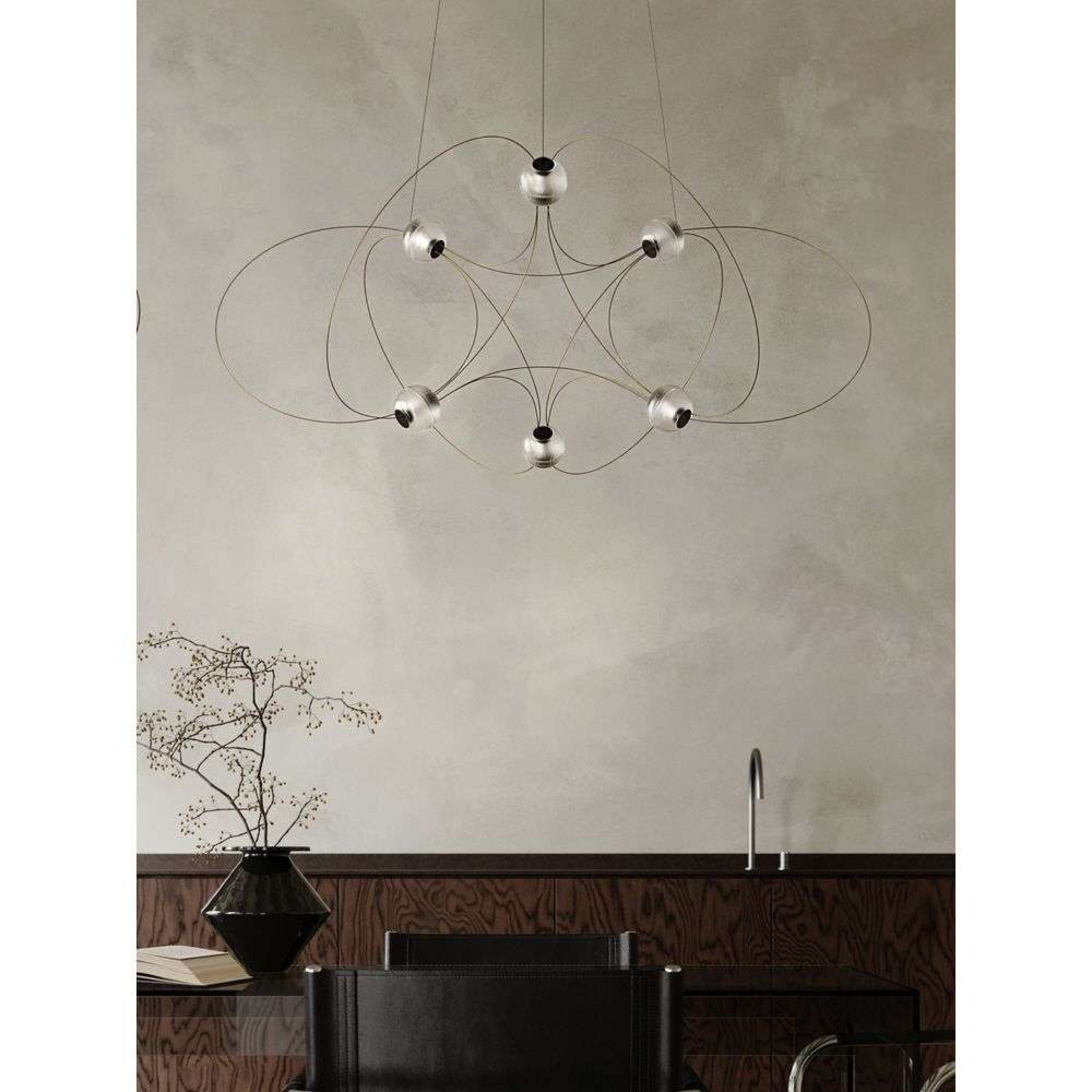 Munari 6 Candeeiro Suspenso Preto - DCW