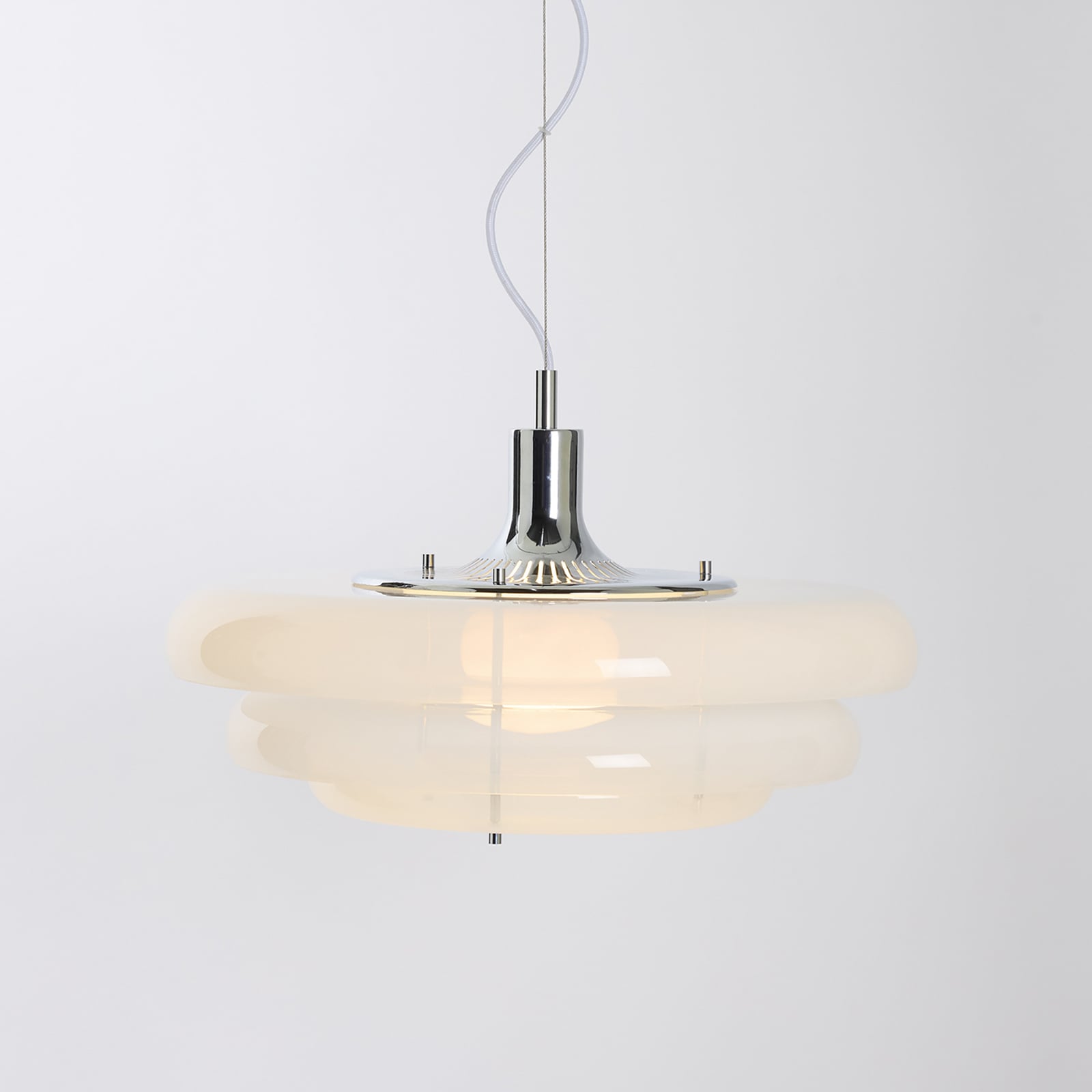 Lampada a sospensione Sunset Ø 45 cm, bianco nebbia - MARKET SET