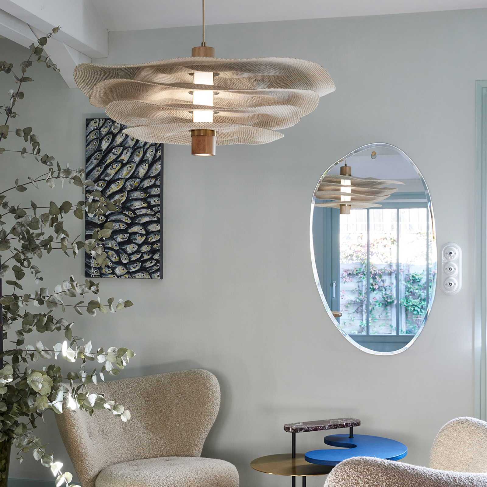 Rivage L Hängeleuchte 4-lagig Ø 78 cm - MARKET SET Rivage L Hängeleuchte 4-lagig Ø 78 cm - MARKET SET