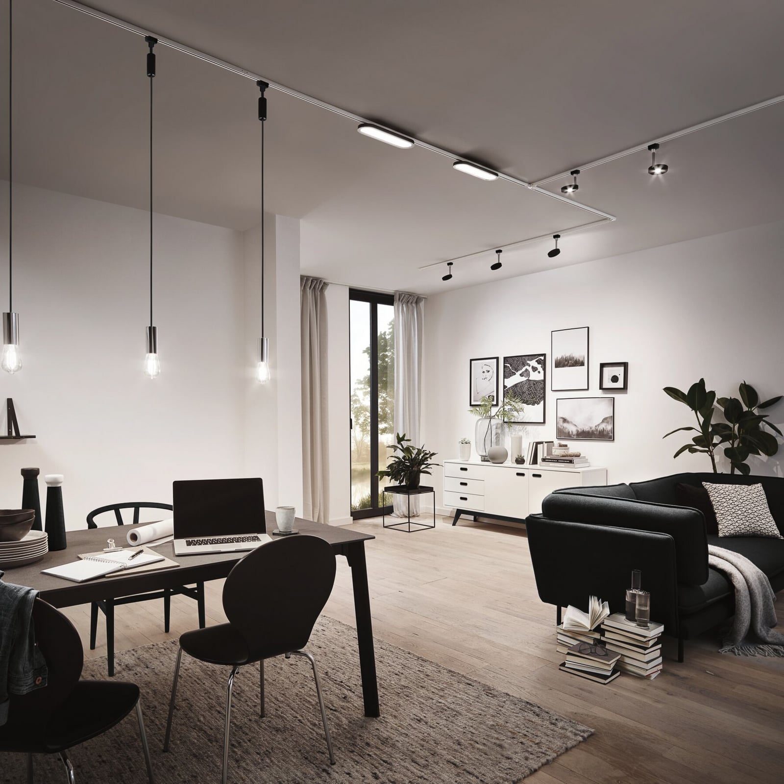 Paulmann URail bėgis, signalinis baltas, ilgis 10 cm, aliuminis