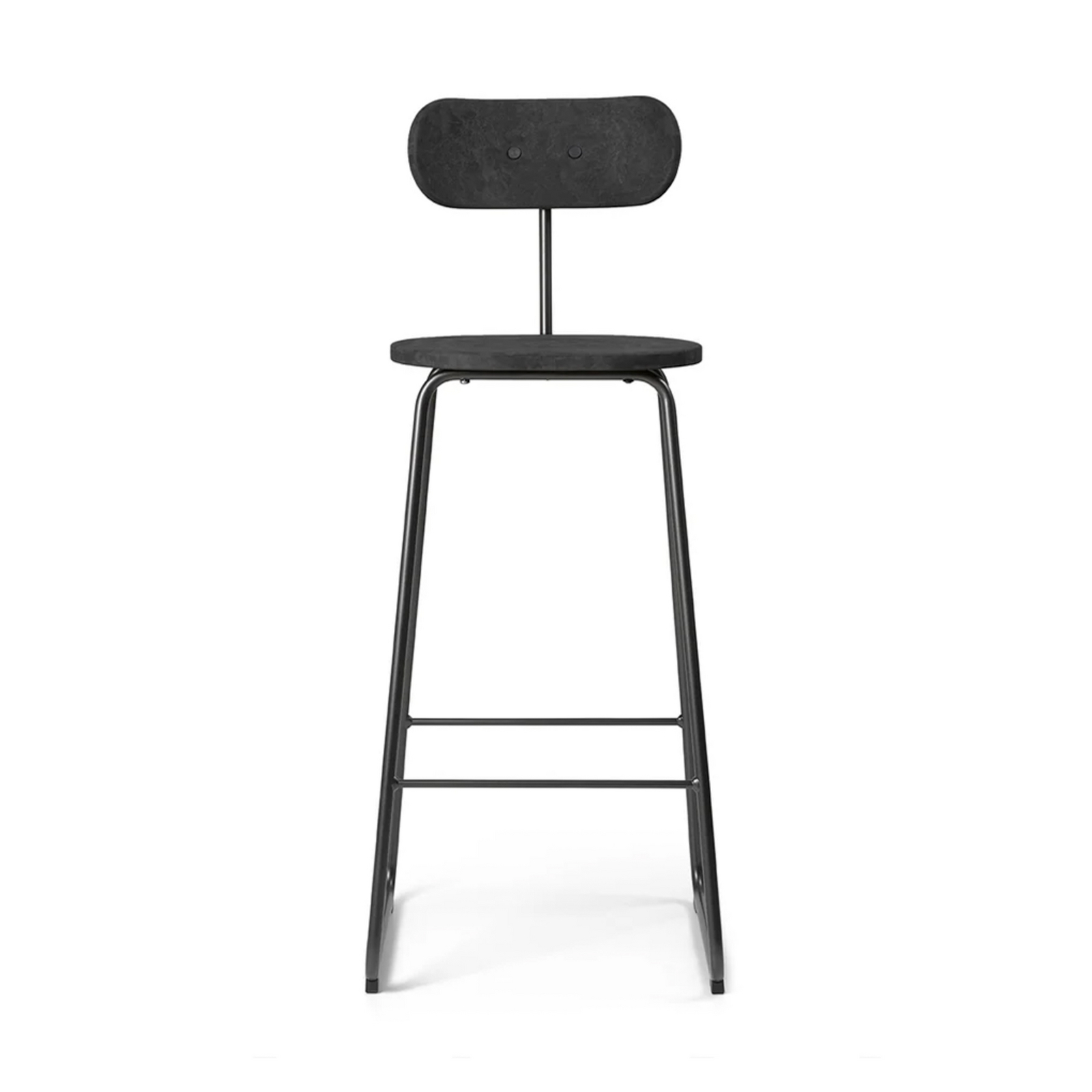 Scaun Earth cu spătar, negru, oțel, înălțime 99 cm - Mater Scaun Earth cu spătar, negru, oțel, înălțime 99 cm - Mater