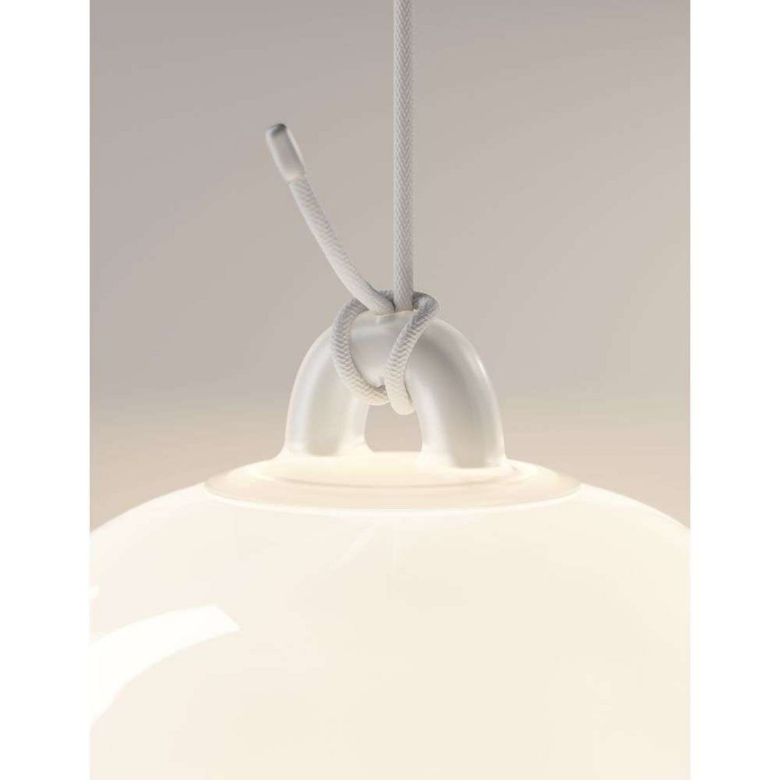 Oblò Pendel Medium 2700K Klar/Hvid Lodes - Stue - Glas