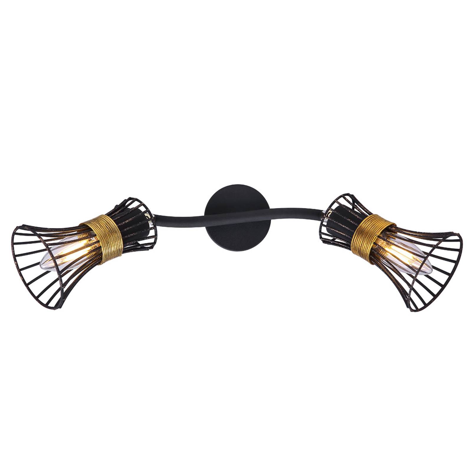 Lampa sufitowa 54814-2 z klatkowymi kloszami 2-pkt