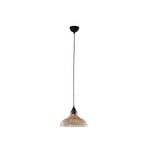 Suspension Dilberay 327-S à 1 lampe ambre/noir verre Ø 28 cm