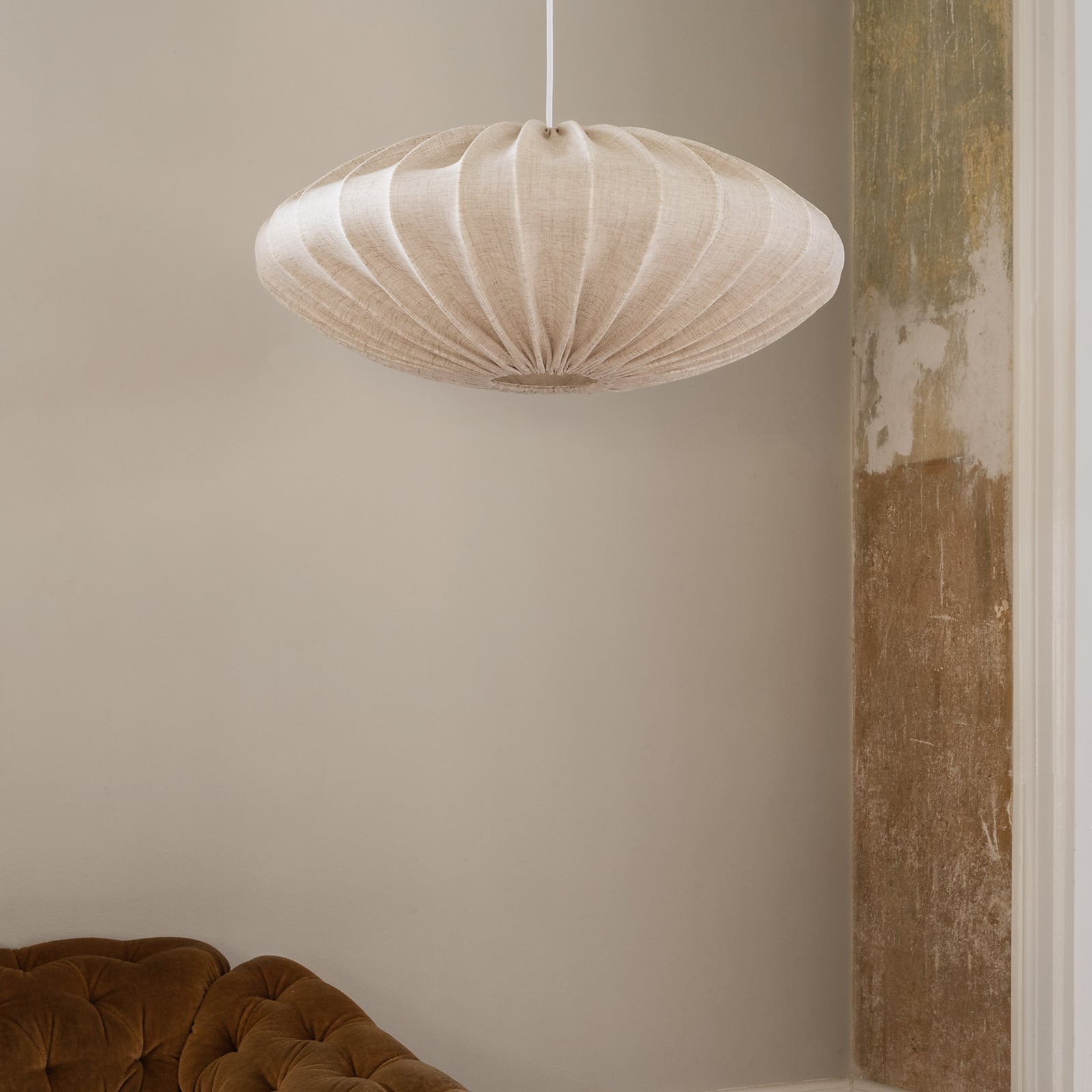 Ellipse 65 Schirm Linen Natural - Watt & Veke Ellipse 65 Schirm Linen Natural - Watt & Veke