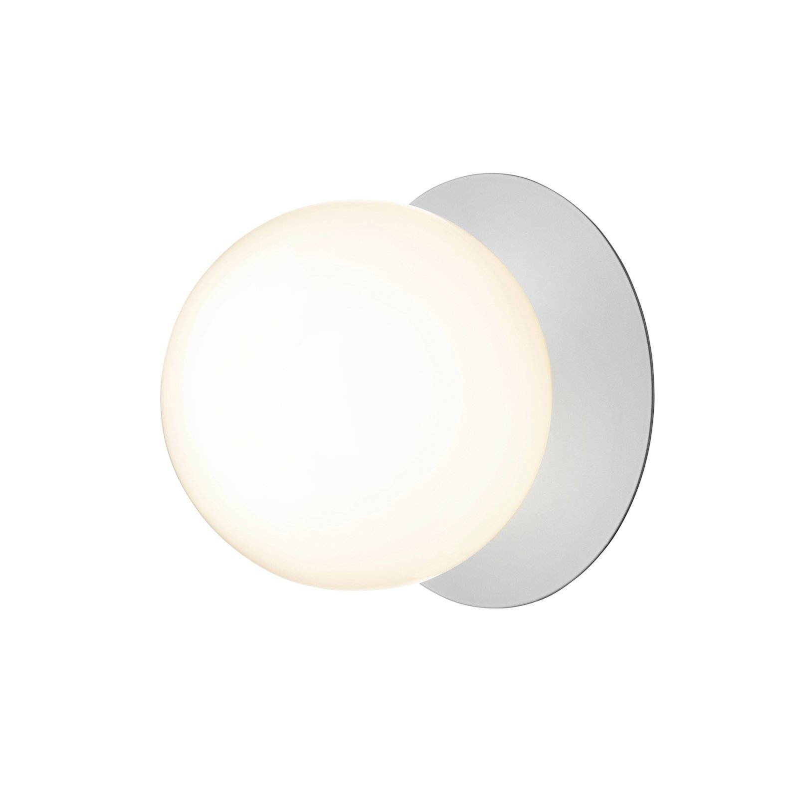 Liila 1 Applique Murale/Plafonnier IP44 Large Clair Argent/Blanc Opale - Nuura