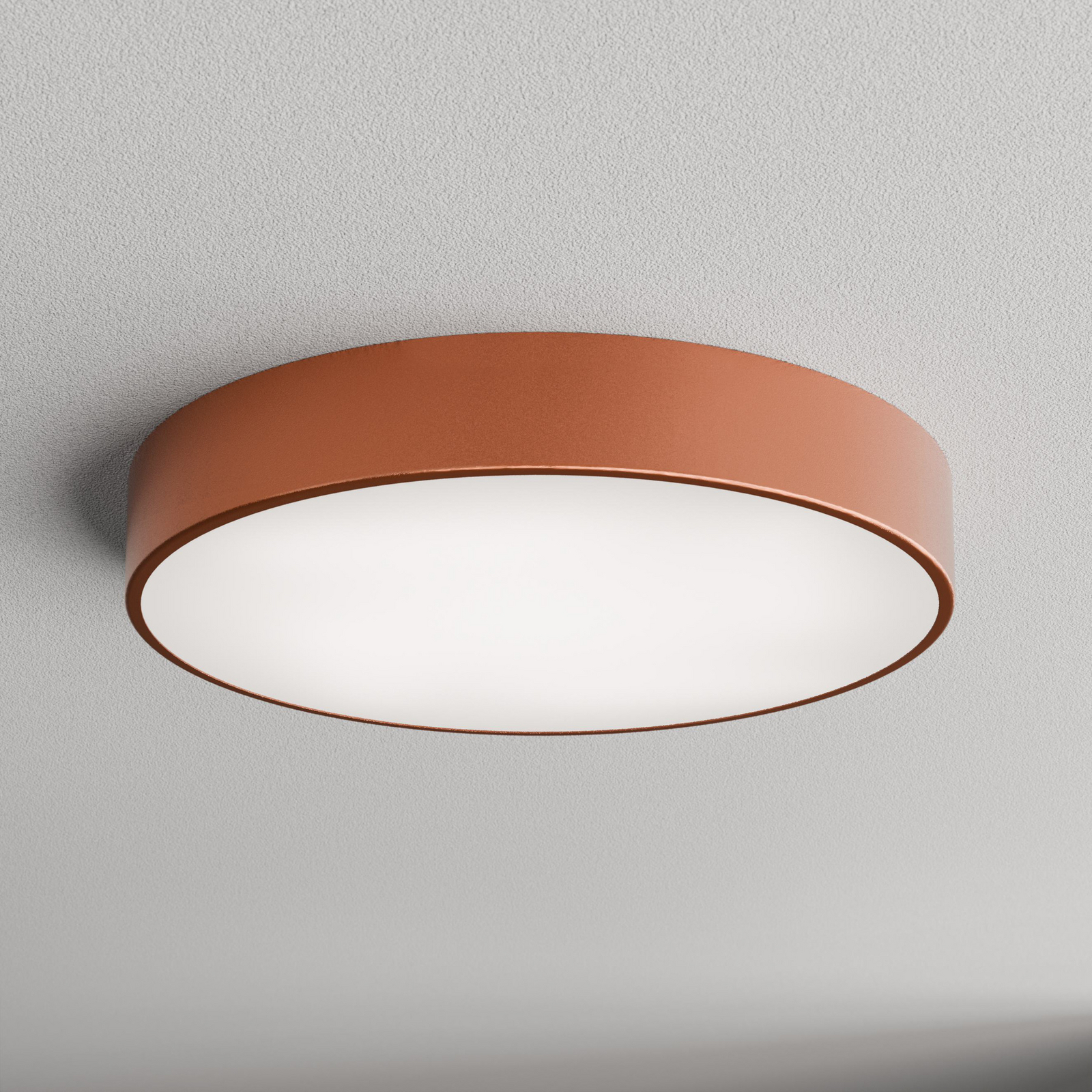 Deckenlampe Cleo 500, kupfer, Sensor, IP54, Ø 50 cm, Metall