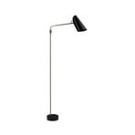 Northern Birdy Swing floor lamp, black/brass
