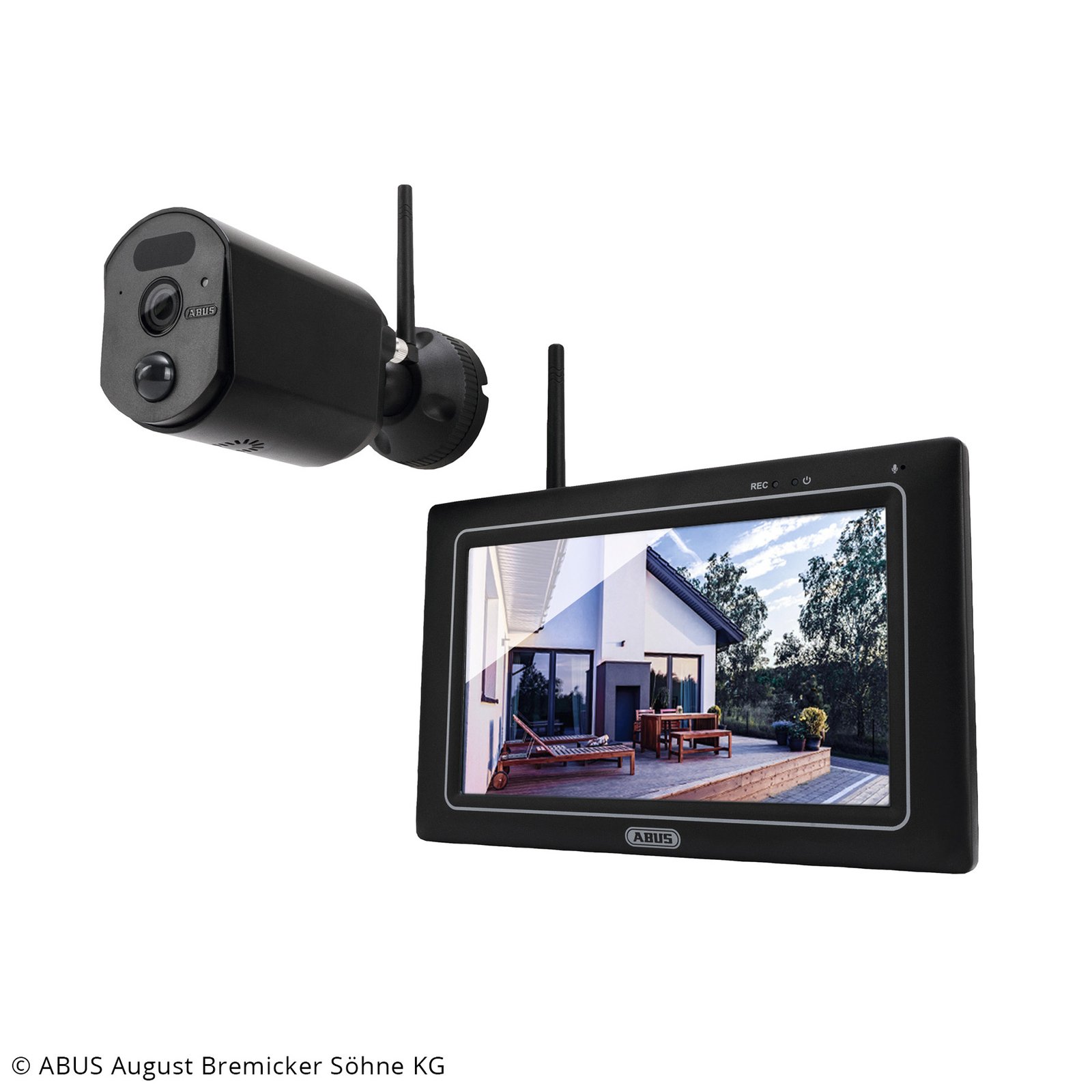 ABUS EasyLook BasicSet, camera and monitor