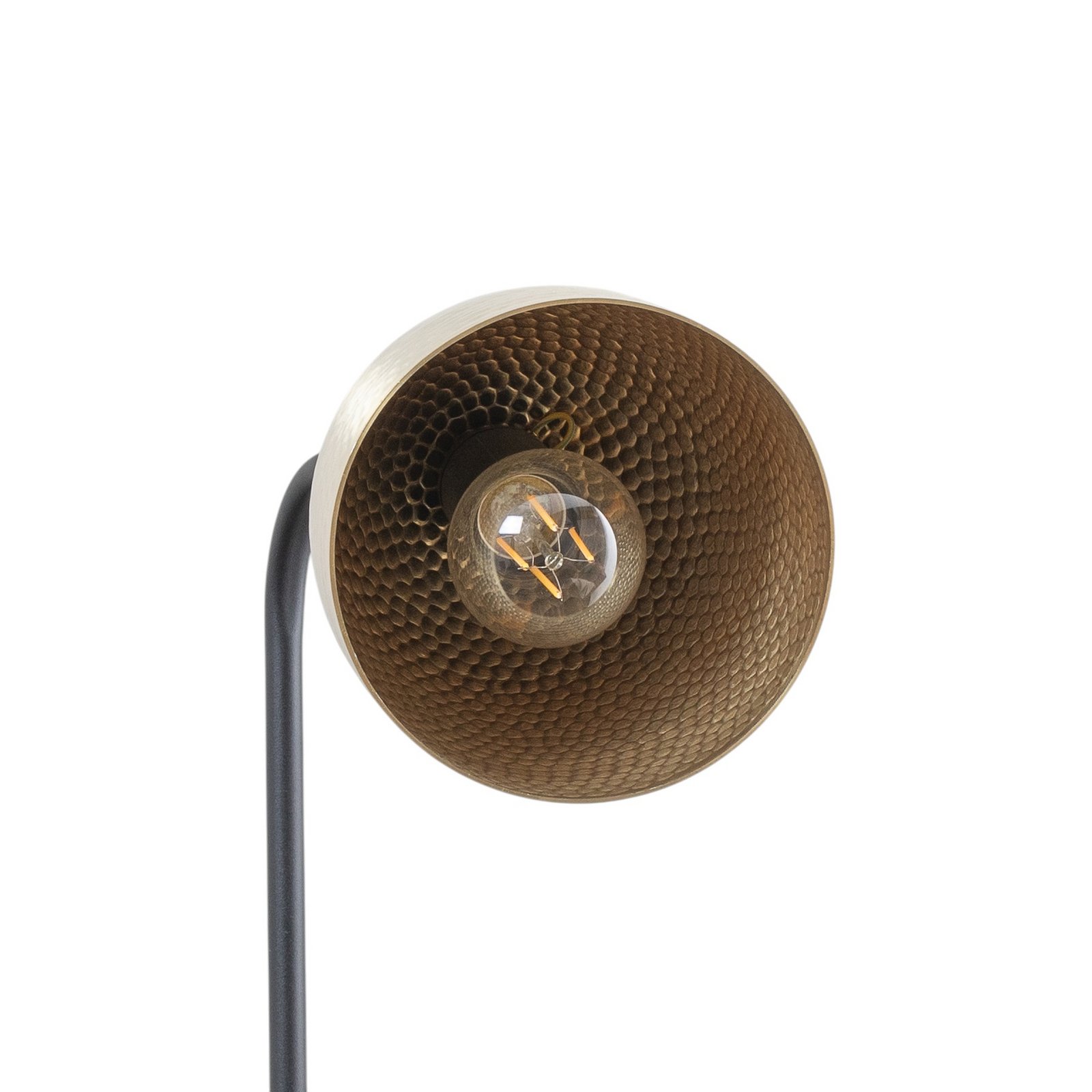 Stehlampe Tattoo 4091 gold antik/schwarz, Metall Höhe 120 cm