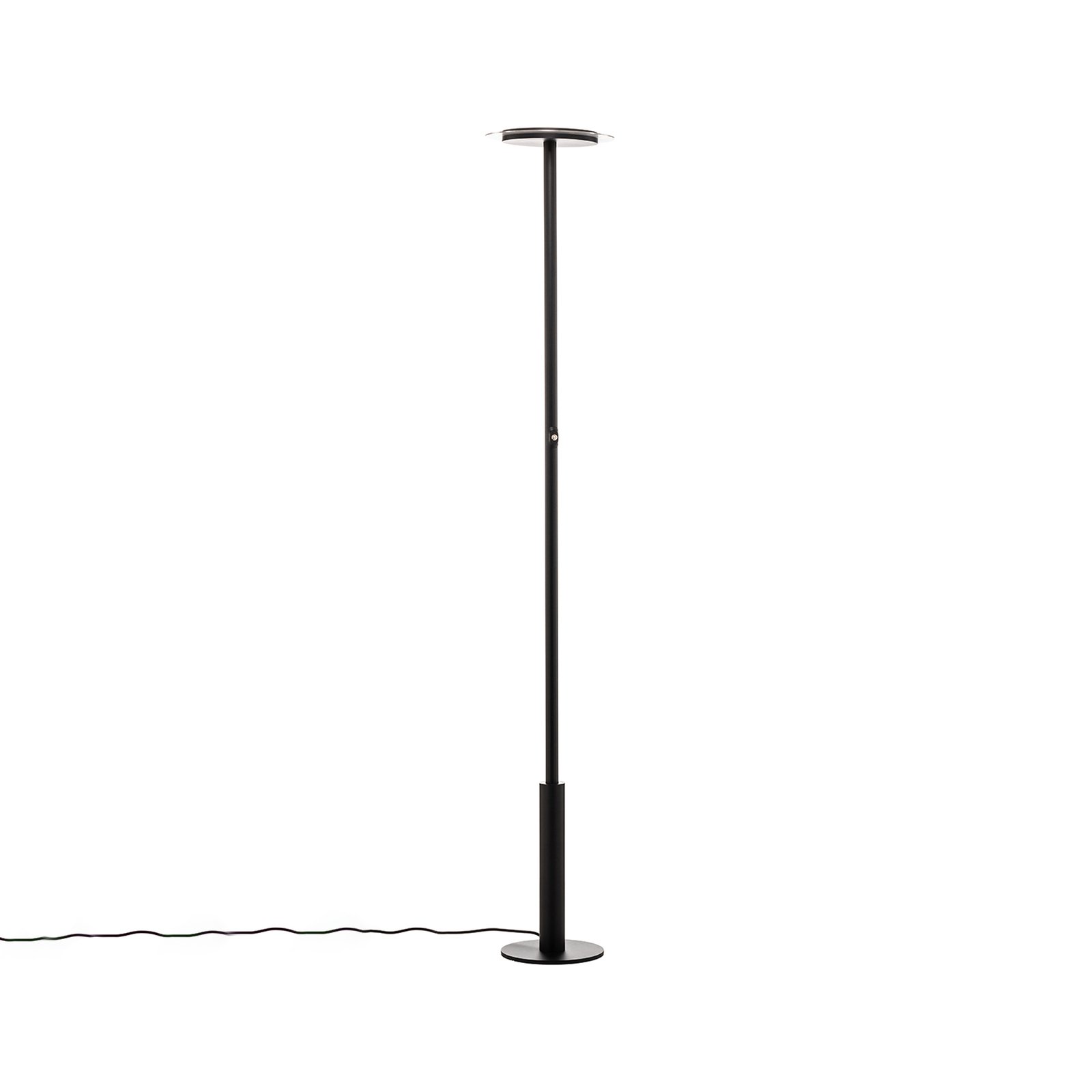 Arcchio Padoria LED stojací lampa, stmívač, černá