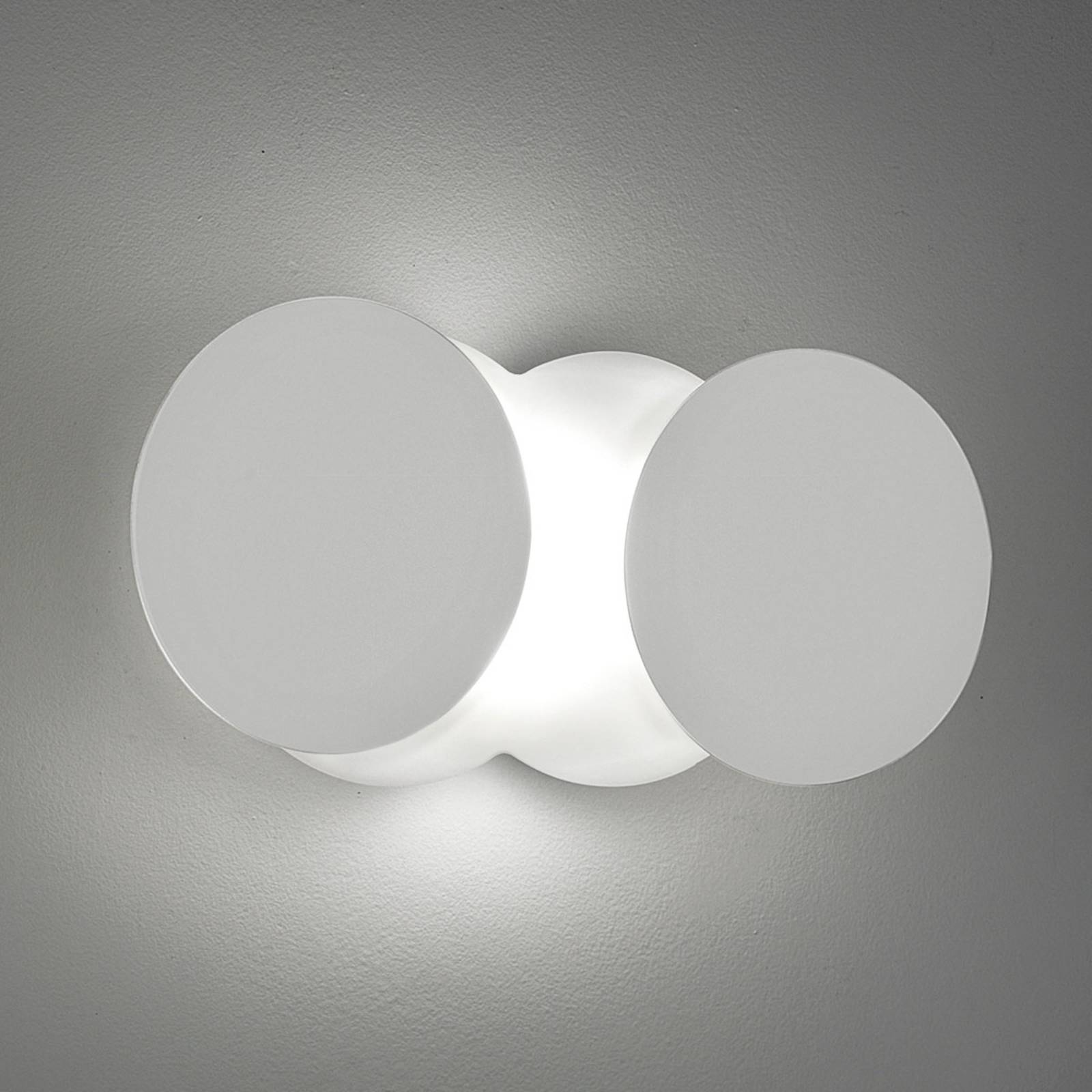 Versatile LED wall light Nuvola, white