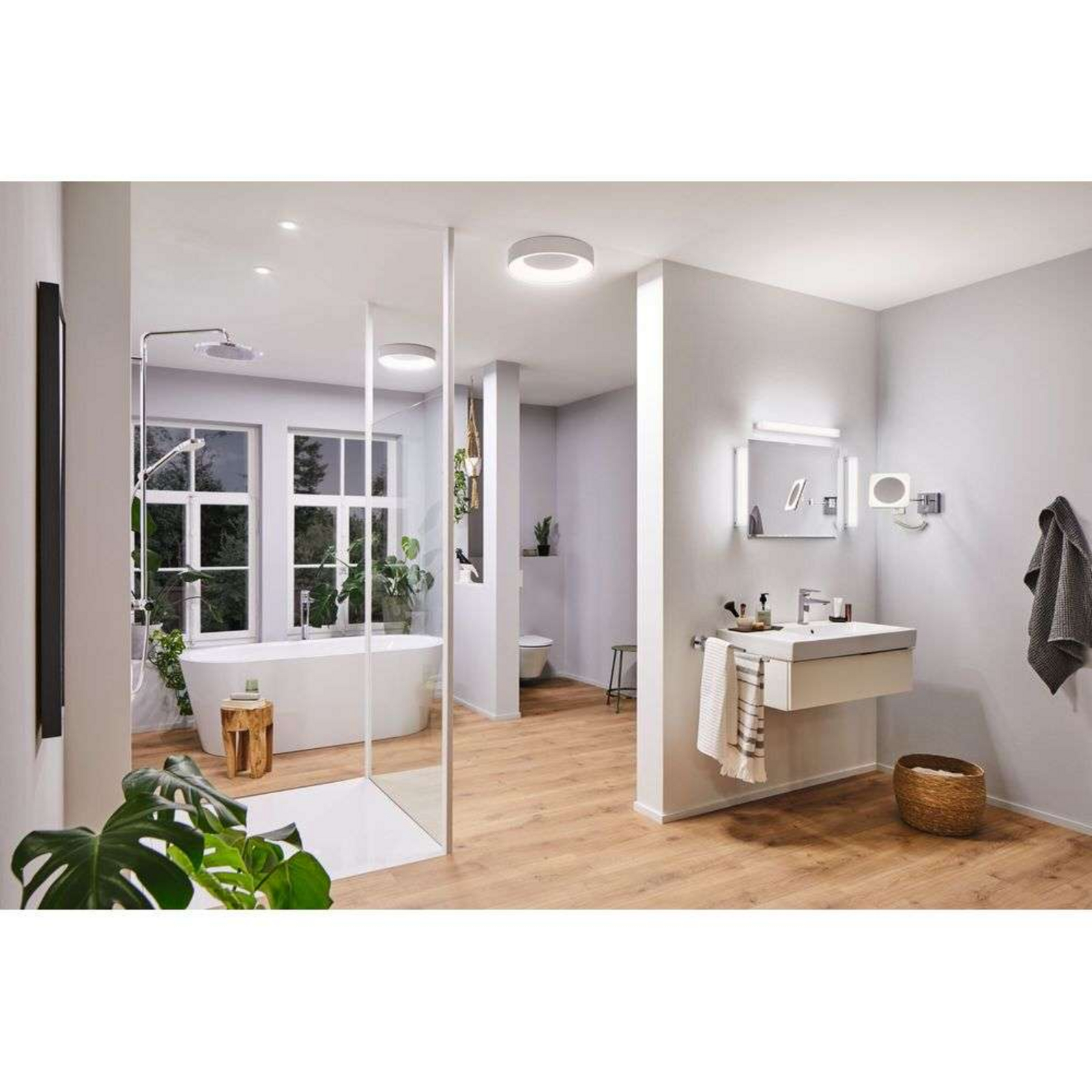 Jora LED Vanity Fali Lámpa IP44 Króm/Fehér/Mirror - Paulmann