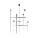 Elysia Kerzenhalter, Edelstahl, Höhe 41,7 cm - ferm LIVING