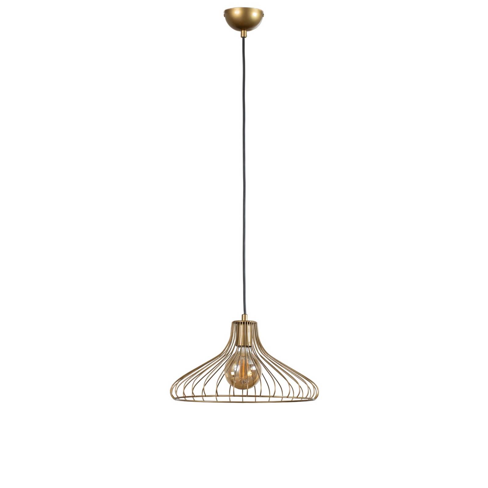 Hängeleuchte Depay, goldfarben, 1-flammig, Metall, Ø 36 cm