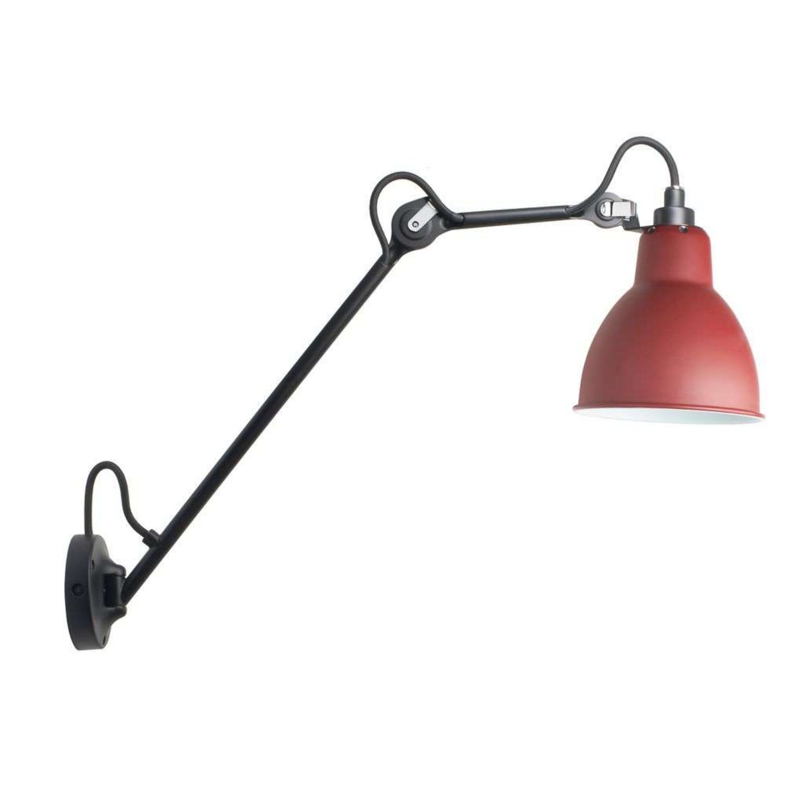 122 Vägglampa Svart/Röt - Lampe Gras