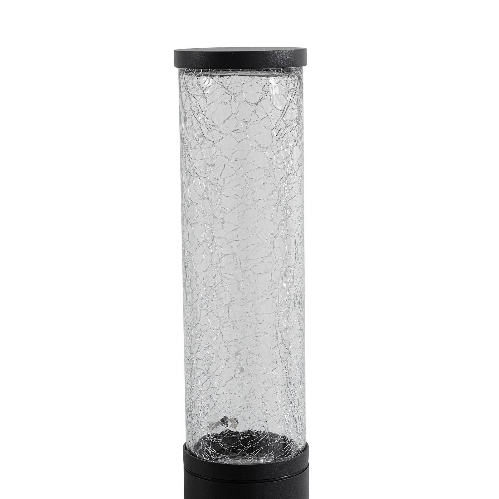 Lindby Kinkiet zewnętrzny Gavros, 45 cm, czarny, aluminium