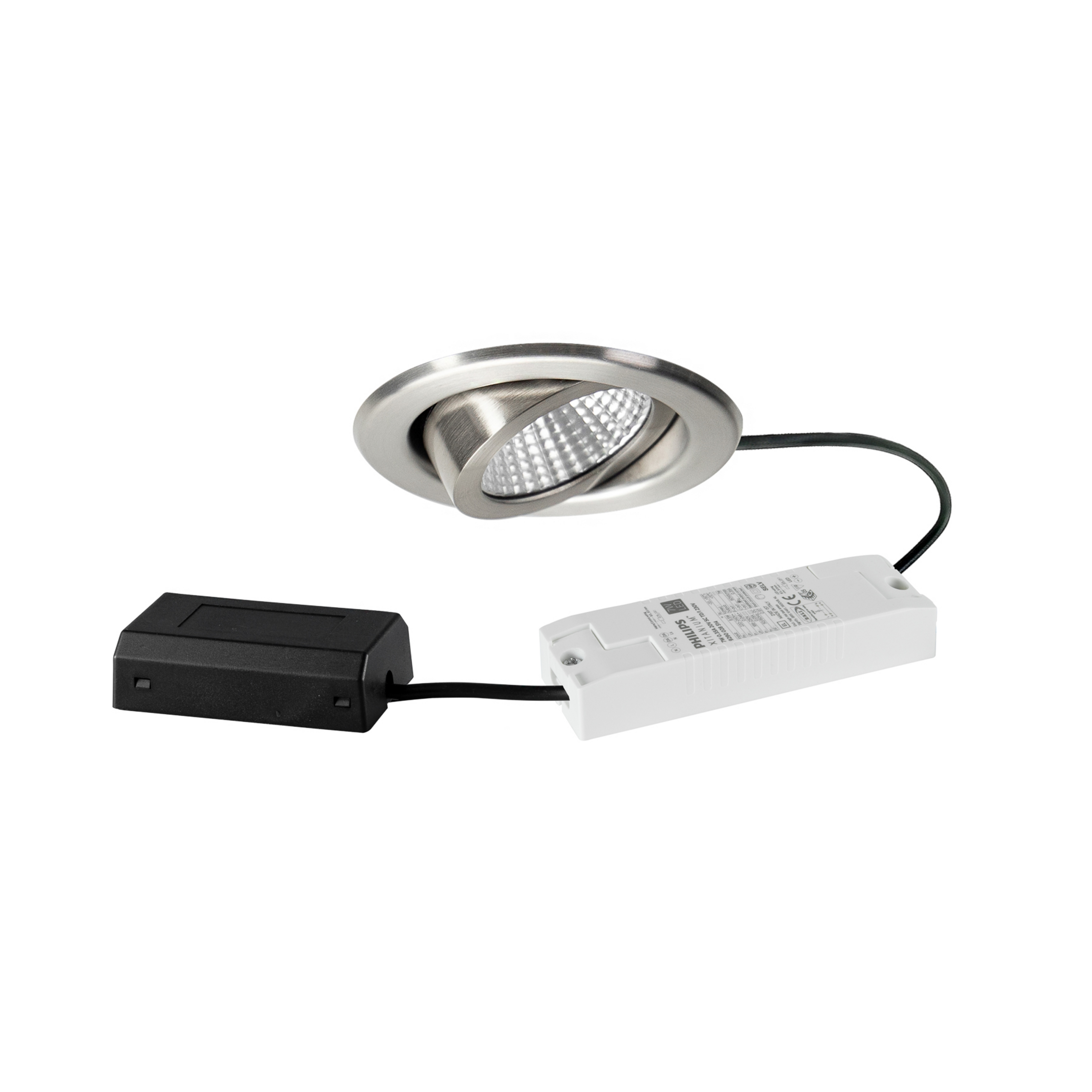 BRUMBERG LED-sisseehitatav spotvalgust BB09, DALI, ühenduskarp, roostevaba teras