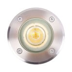 Andor Round Recessed Ground Spot Stainless Steel - Nordlux