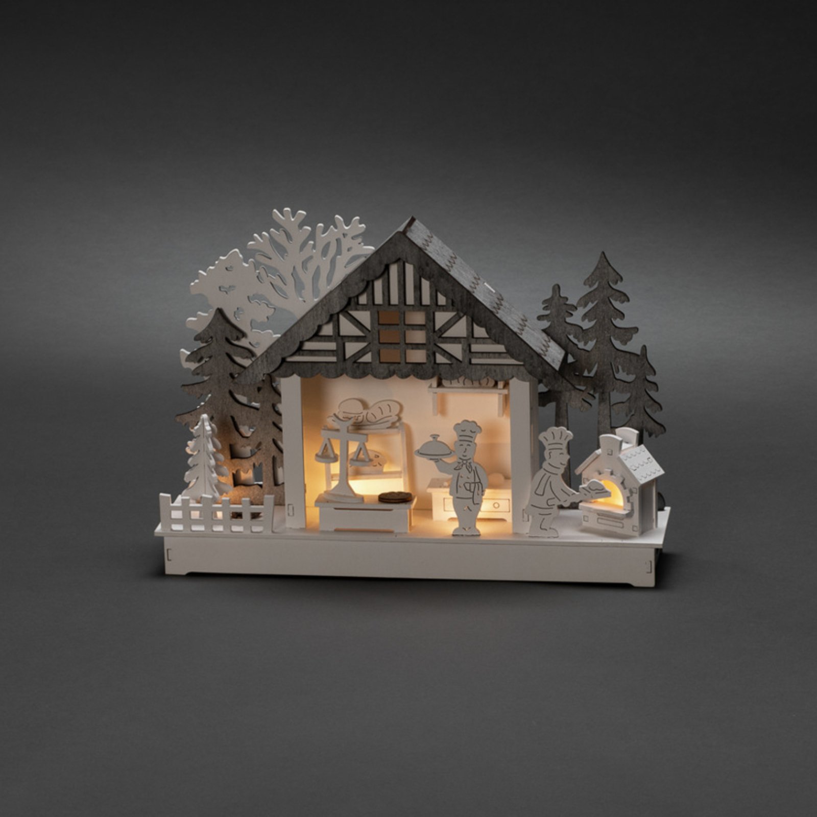 House and Bakery LED candle arch, battery