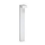 IDEAL LUX LED-väglampa Sirio, vit, höjd 80 cm, metall