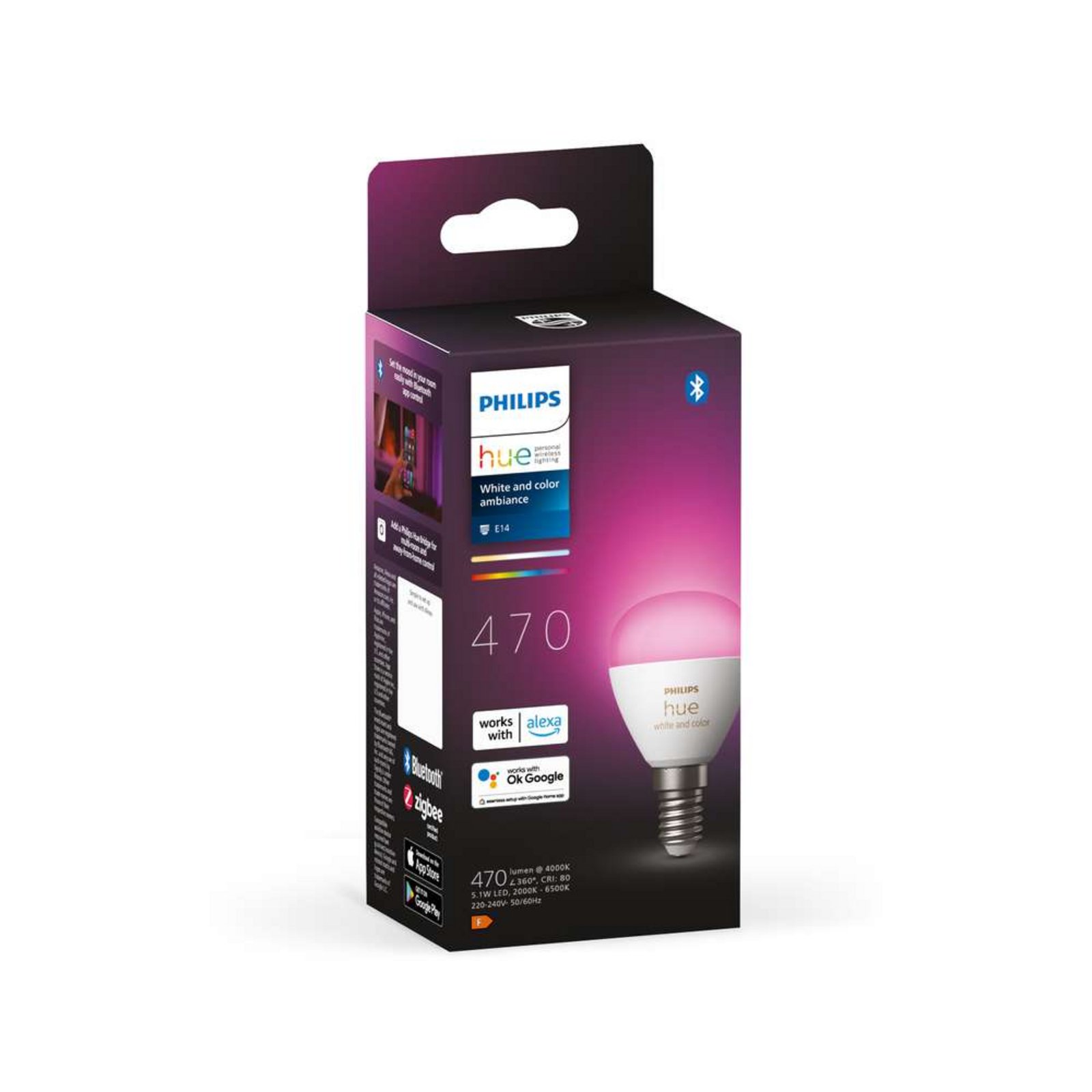 Philips Hue White&Color Amb. 5,1W Luster Crown E14 - Philips Hue