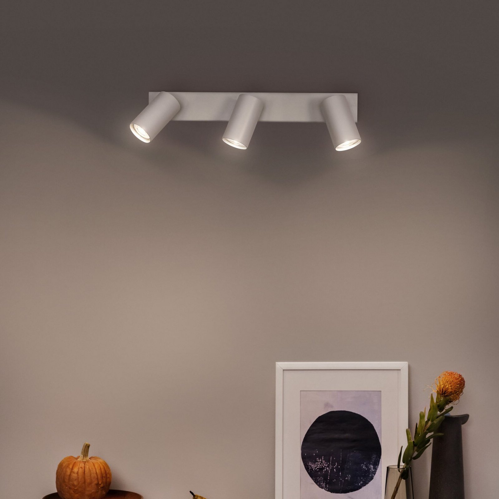 OSRAM тавански прожектор OCTAGON, бял, 3-крил, GU10-LED 927 dim