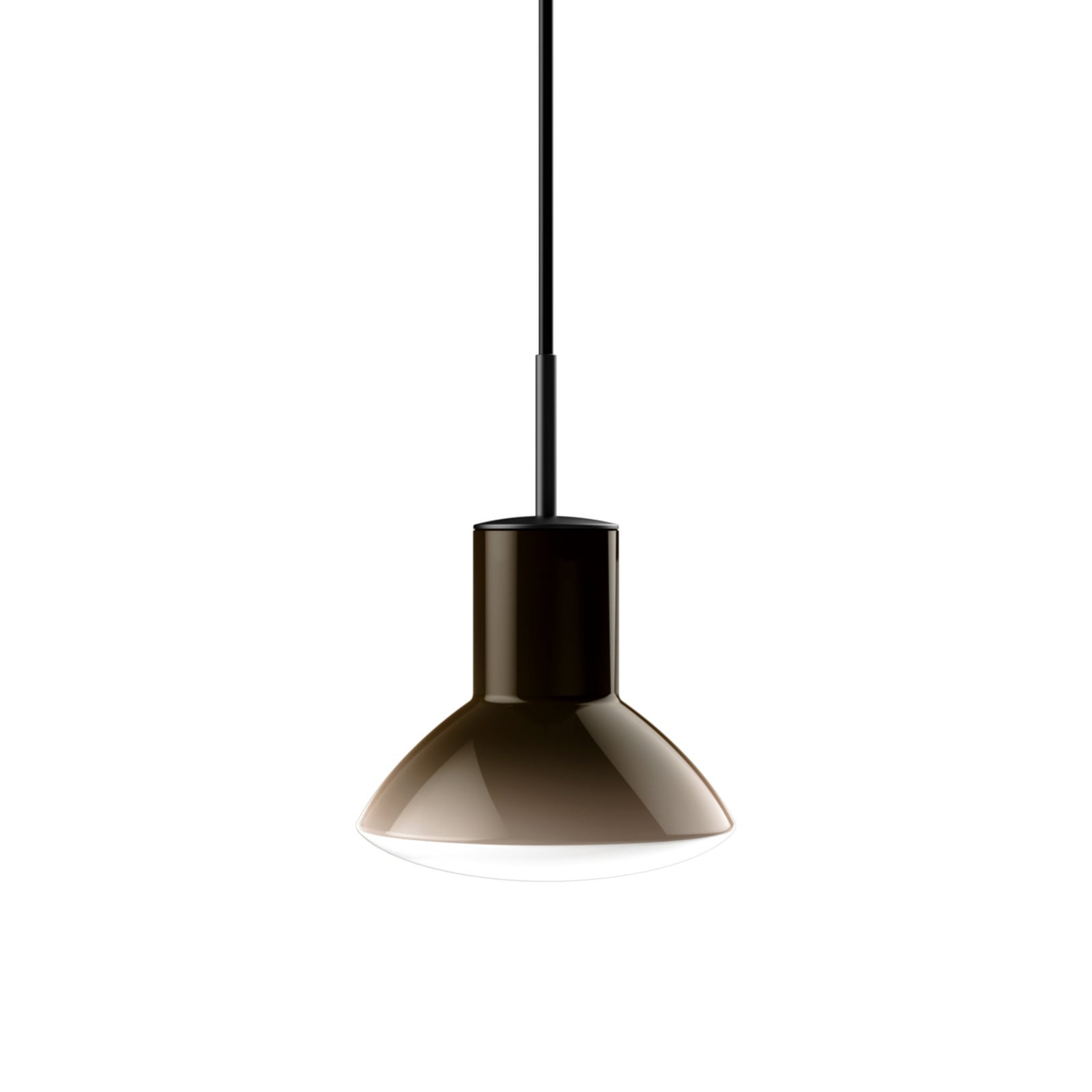 Suspension Onda, marron, Ø 17 cm, verre, GU10 - GRUPA