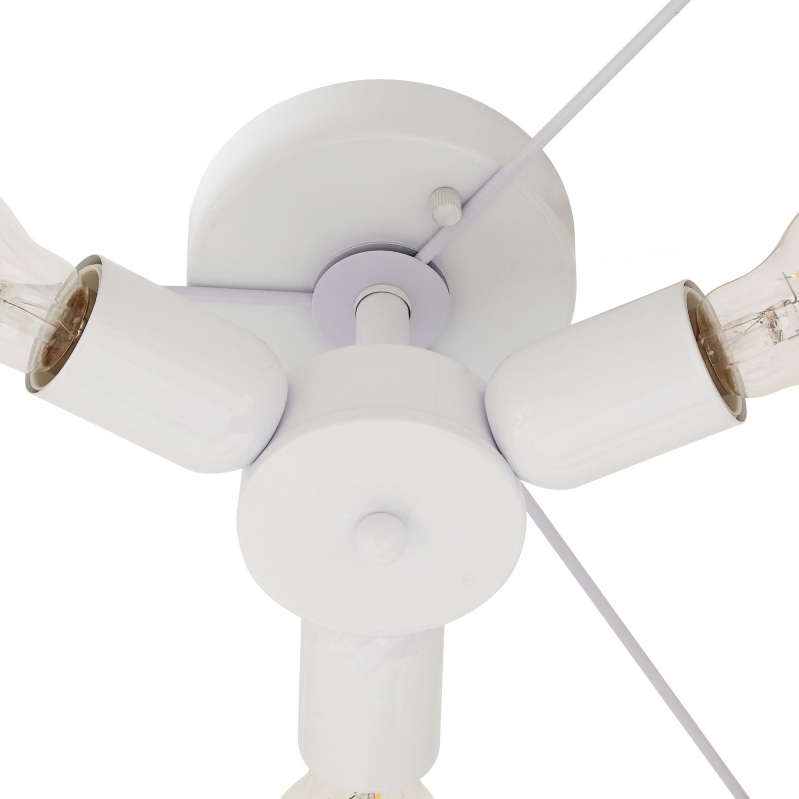 Lindby Deckenleuchte Soula, Ø 60 cm, beige, Kunststoff, E27