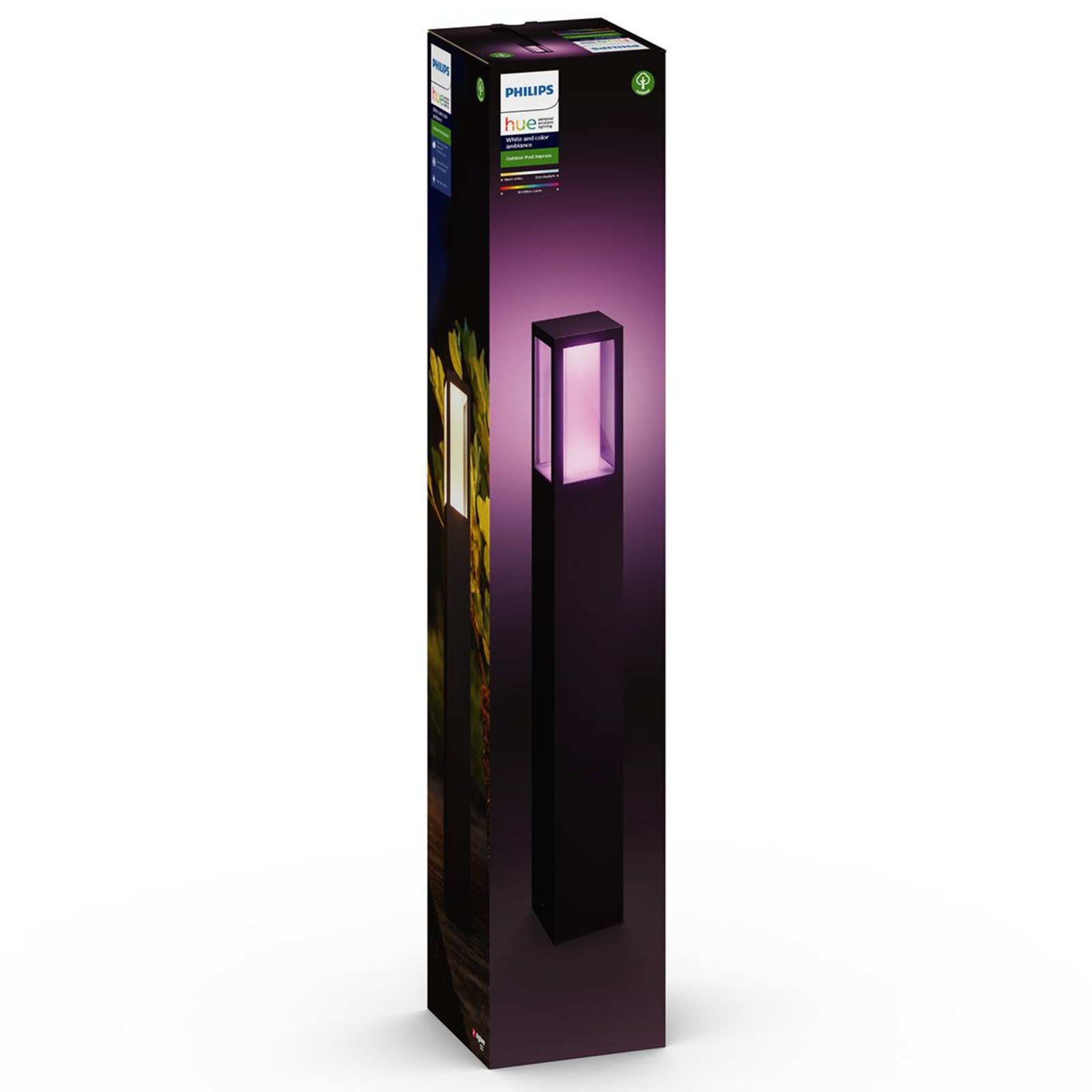 IMPRESS LED-Wegeleuchte schwarz White+Color Ambiance - Philips Hue