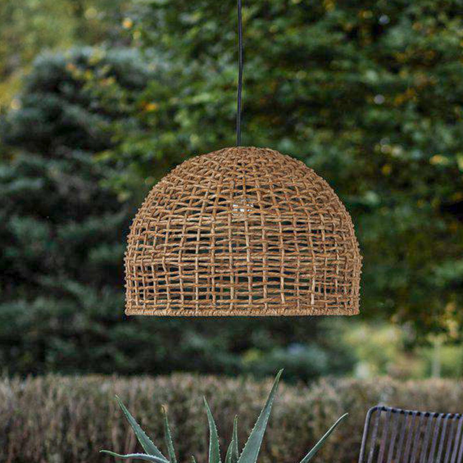 Pr Home Outdoor Hanging Light Cebu, Ø 46 Cm, Uk Plug, Natural