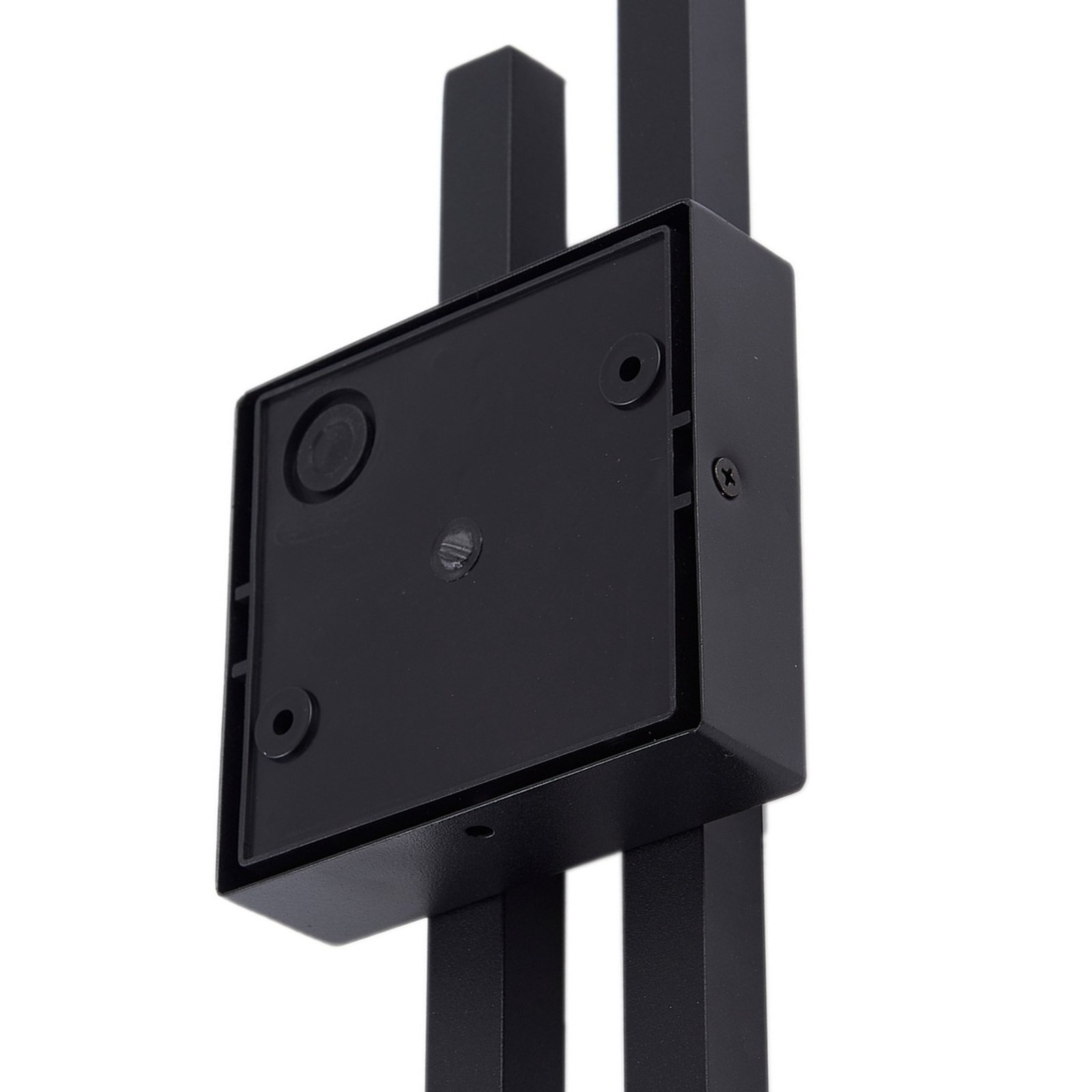 Lindby LED outdoor wall light Abelia, black, aluminium, stainless steel