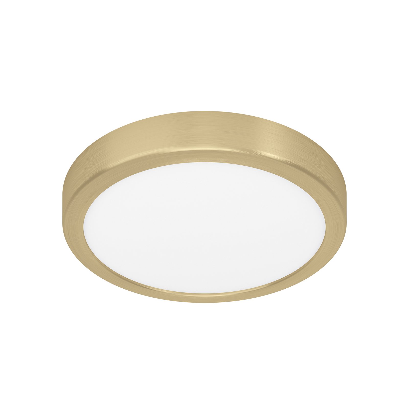 Panel LED de superficie Fueva 5 IP20 830 latón Ø21cm