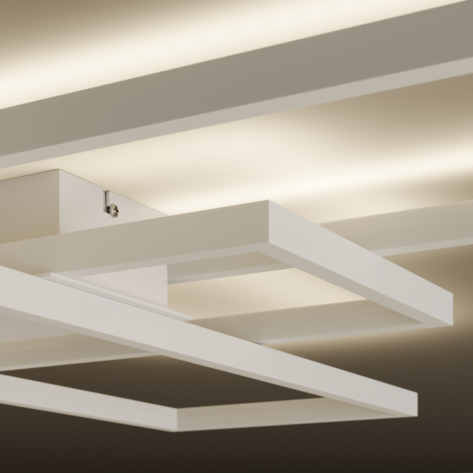 Lindby Tomke LED plafondlamp in wit, dimbaar