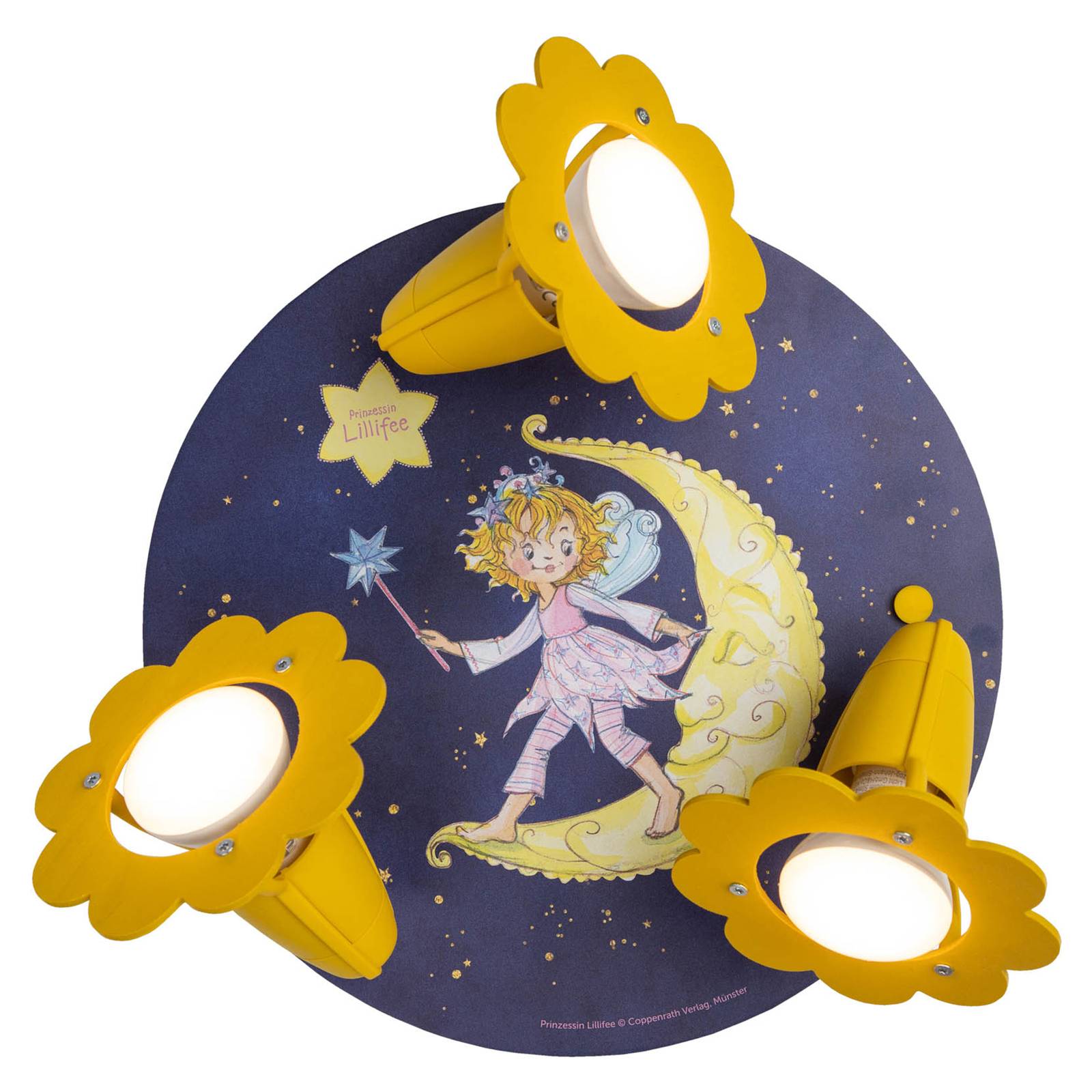Prinsesse Lillifee nathimmel loftlampe 3 lyskilder