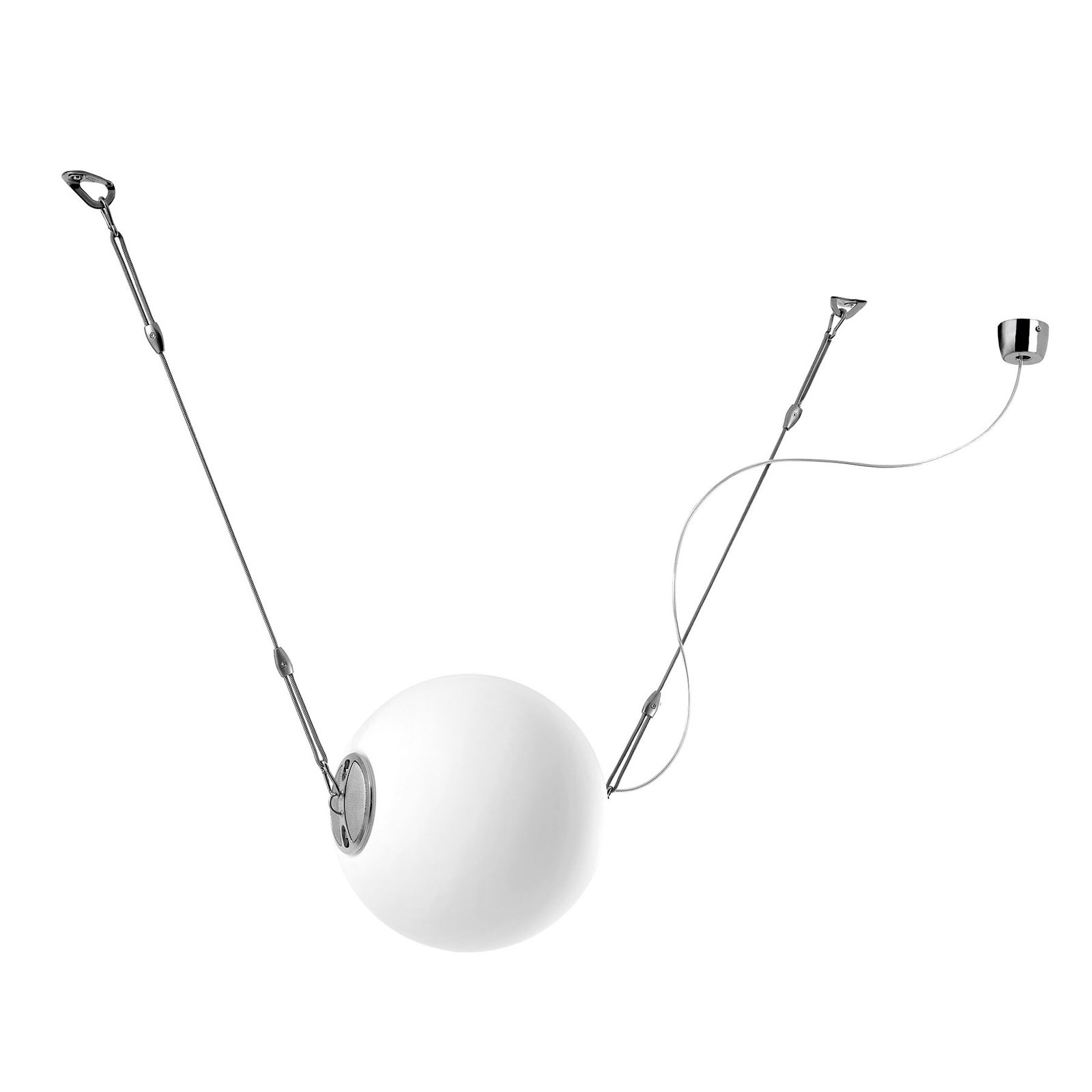 Lumina Perla hanging light with glass ball Ø 28 cm