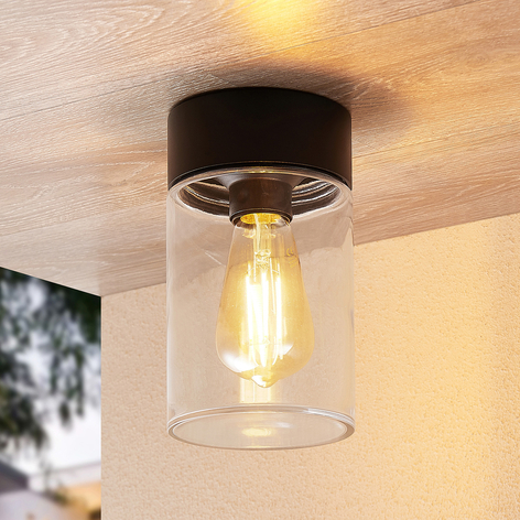 Arcchio Liljana utendørs taklampe, IP65, svart