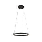 Molto Luce Lampă suspendată LED Perfora Pro, negru, Ø 60,5 cm