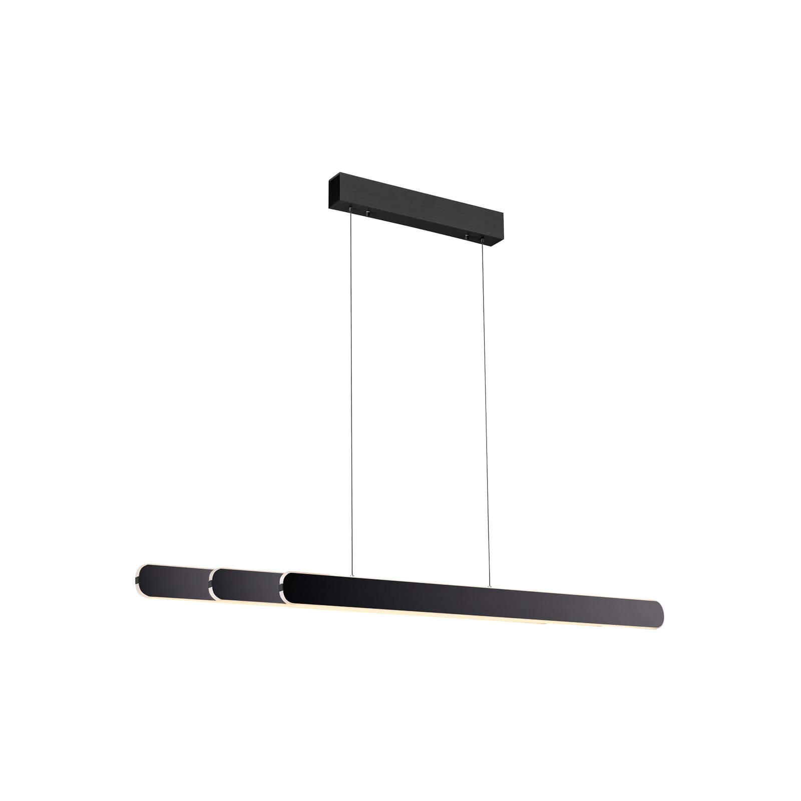 LED-riippvalgusti ADRIANA ROUND, must, pikkus 160 cm, metall, CCT