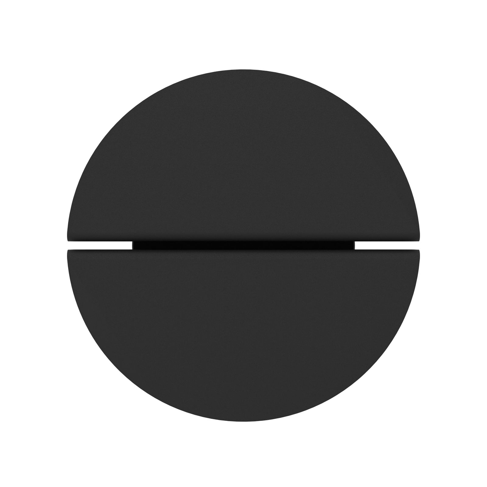 LED vanjska zidna svjetiljka Vascella, crna, Ø 18 cm, metalna