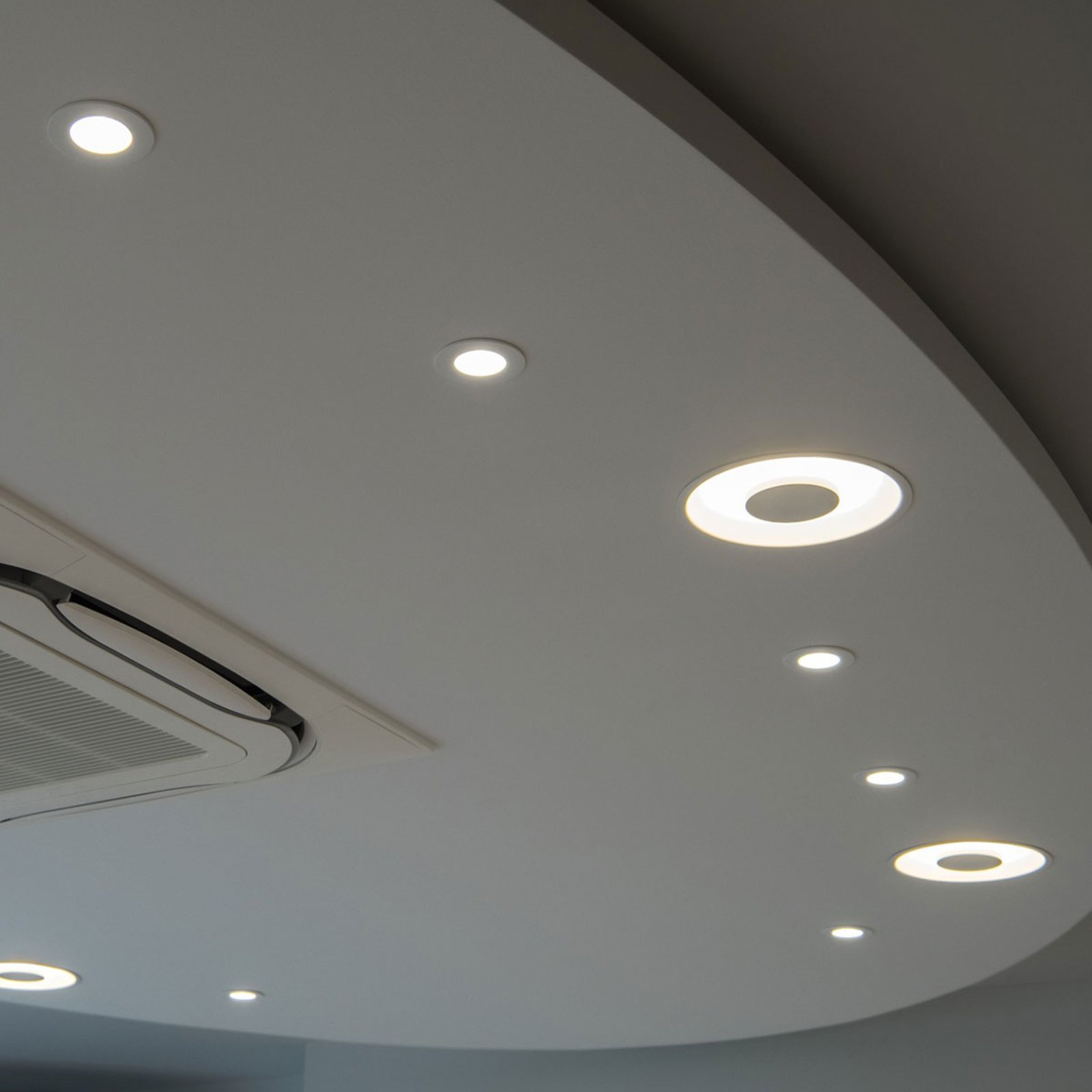 SLV New Tria 1 Set LED-Einbauspot rund