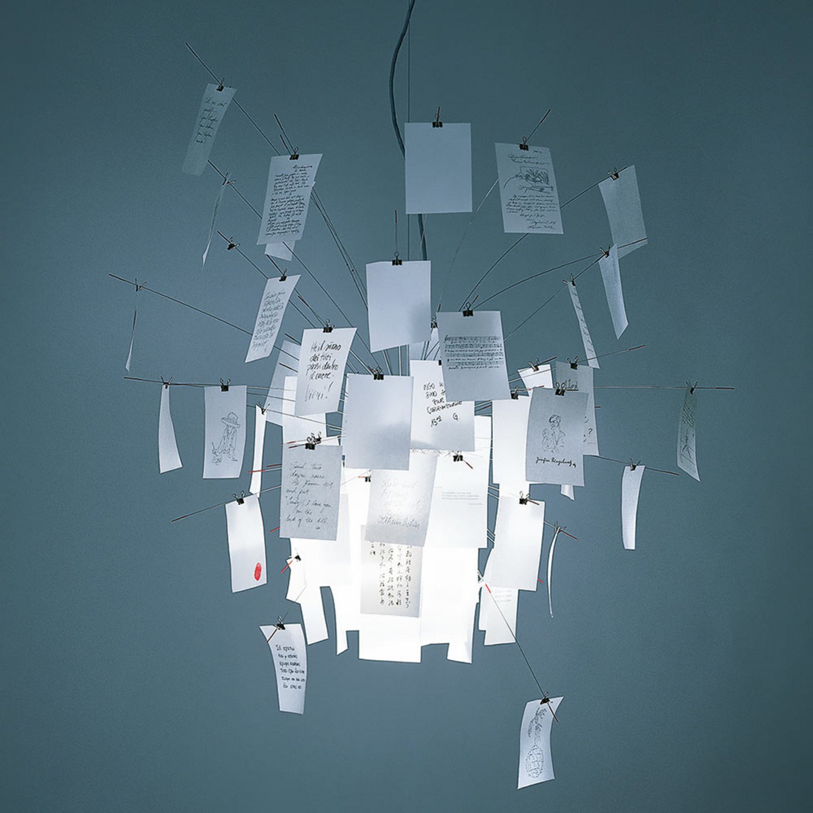 Zettel'z lamp 6 hanglamp Ø80cm - Ingo Maurer Zettel'z lamp 6 hanglamp Ø80cm - Ingo Maurer