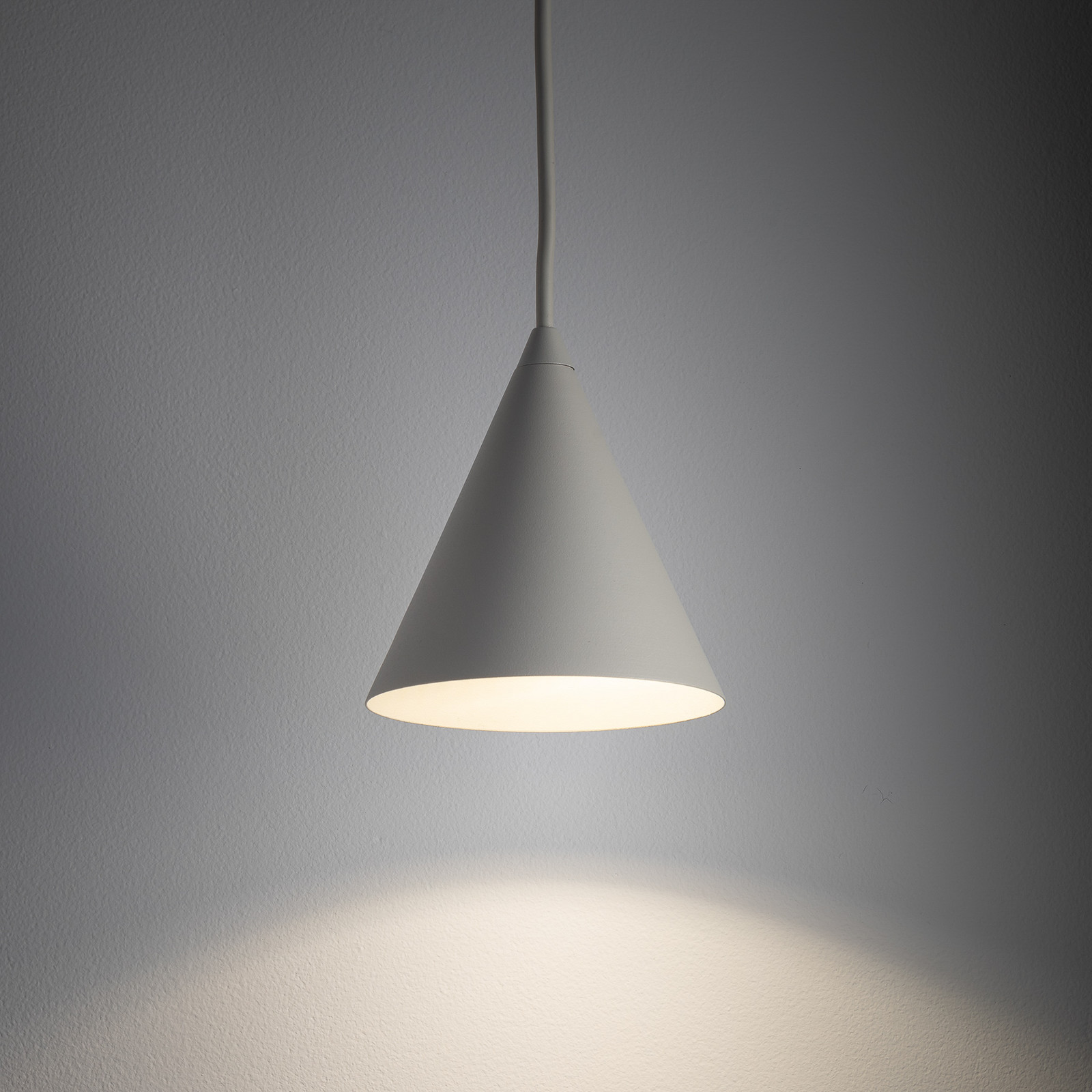 Euluna Lampă suspendată ZENITH gri deschis Ø 11 cm metal GU10 - Camera de zi / sufragerie - Modern