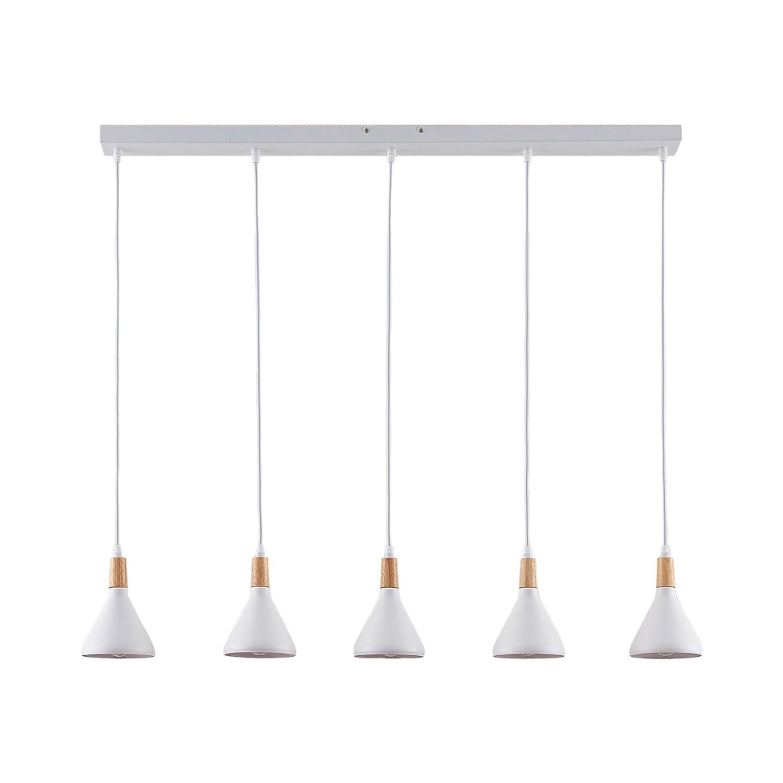 Arina Hanglamp White/Wood - Lindby