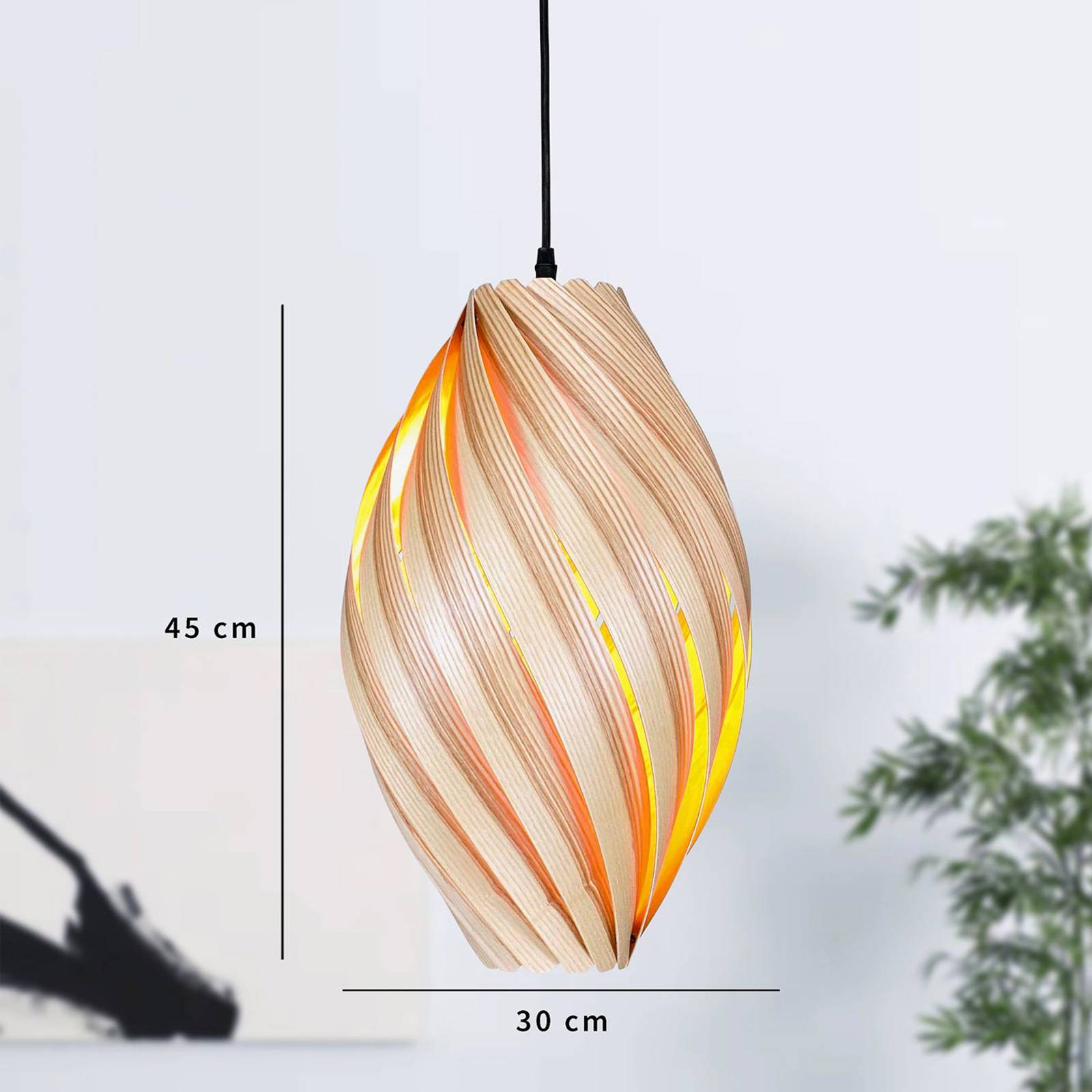 Gofurnit Ardere lampa wisząca, jesion, 45 cm