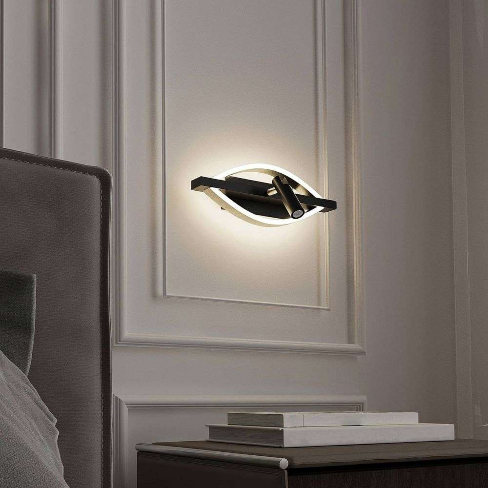 Matwei LED OvalLampa Ścienna Nickel - Lucande