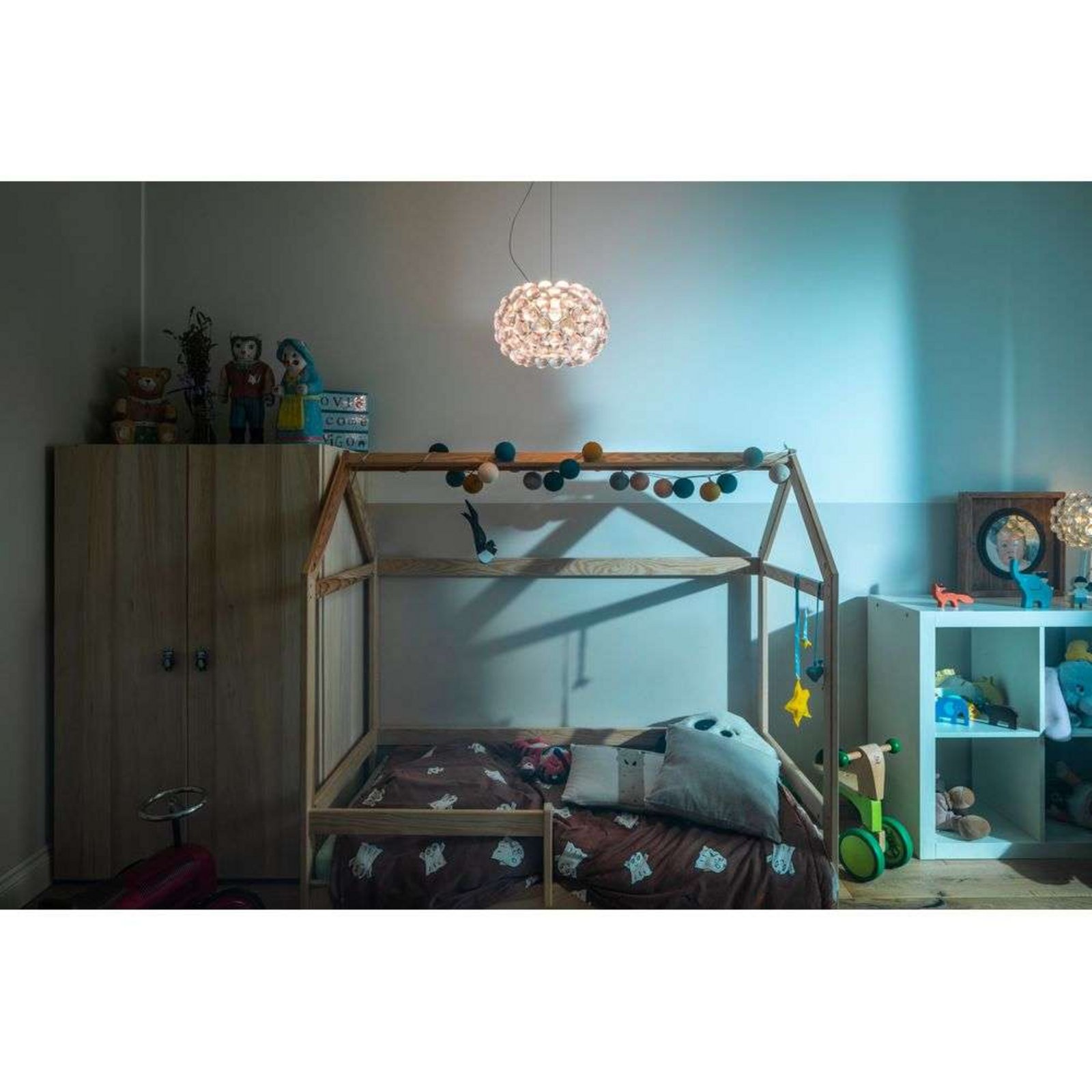 Caboche Plus LED Piccola Lustră Pendul 3,2m Transparent - Foscarini