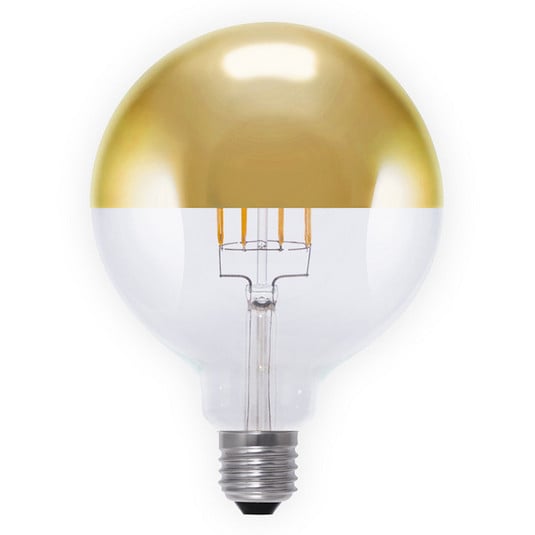 Half mirror LED bulb E27 7 W gold